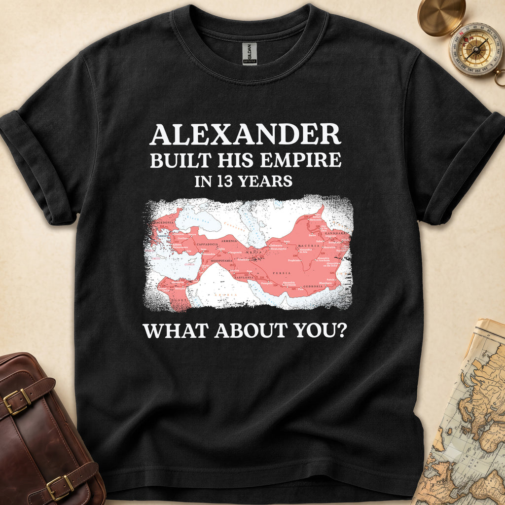 Alexander Great Empire Map T-Shirt