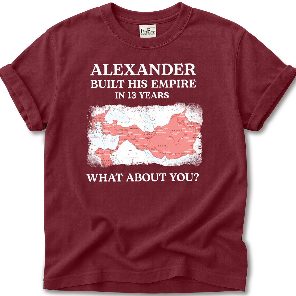 Alexander Great Empire Map T-Shirt