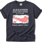Alexander Great Empire Map T-Shirt