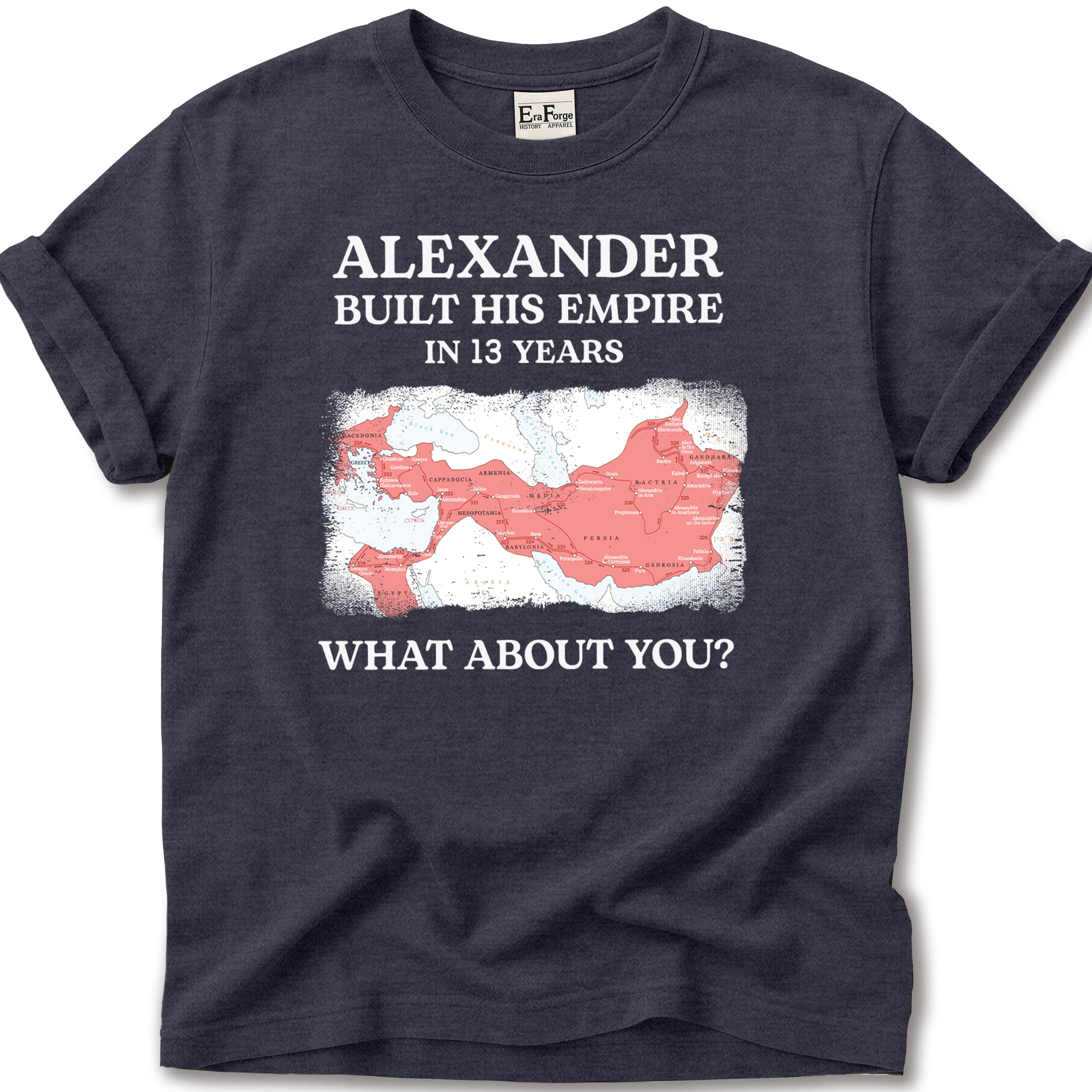 Alexander Great Empire Map T-Shirt