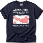 Alexander Great Empire Map T-Shirt