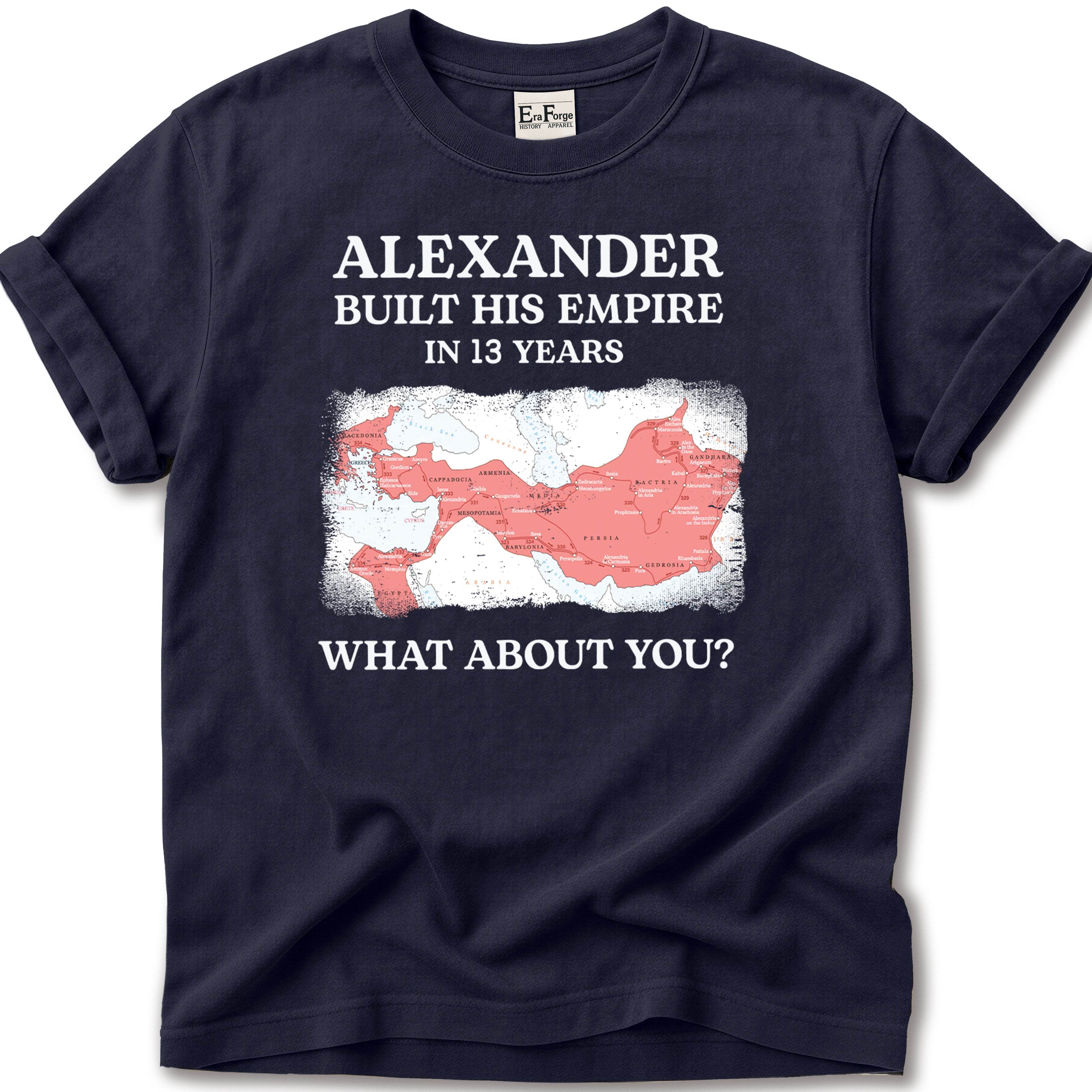 Alexander Great Empire Map T-Shirt