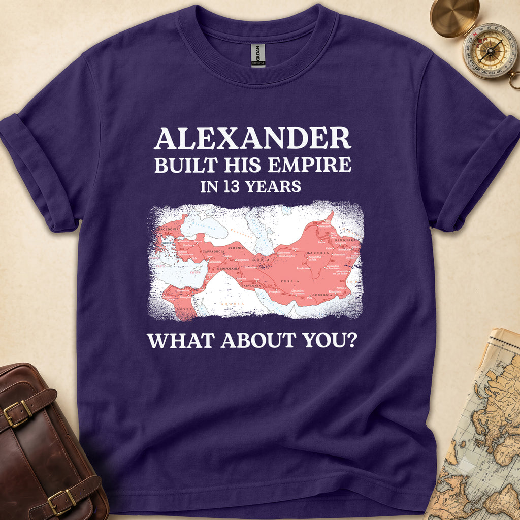 Alexander Great Empire Map T-Shirt