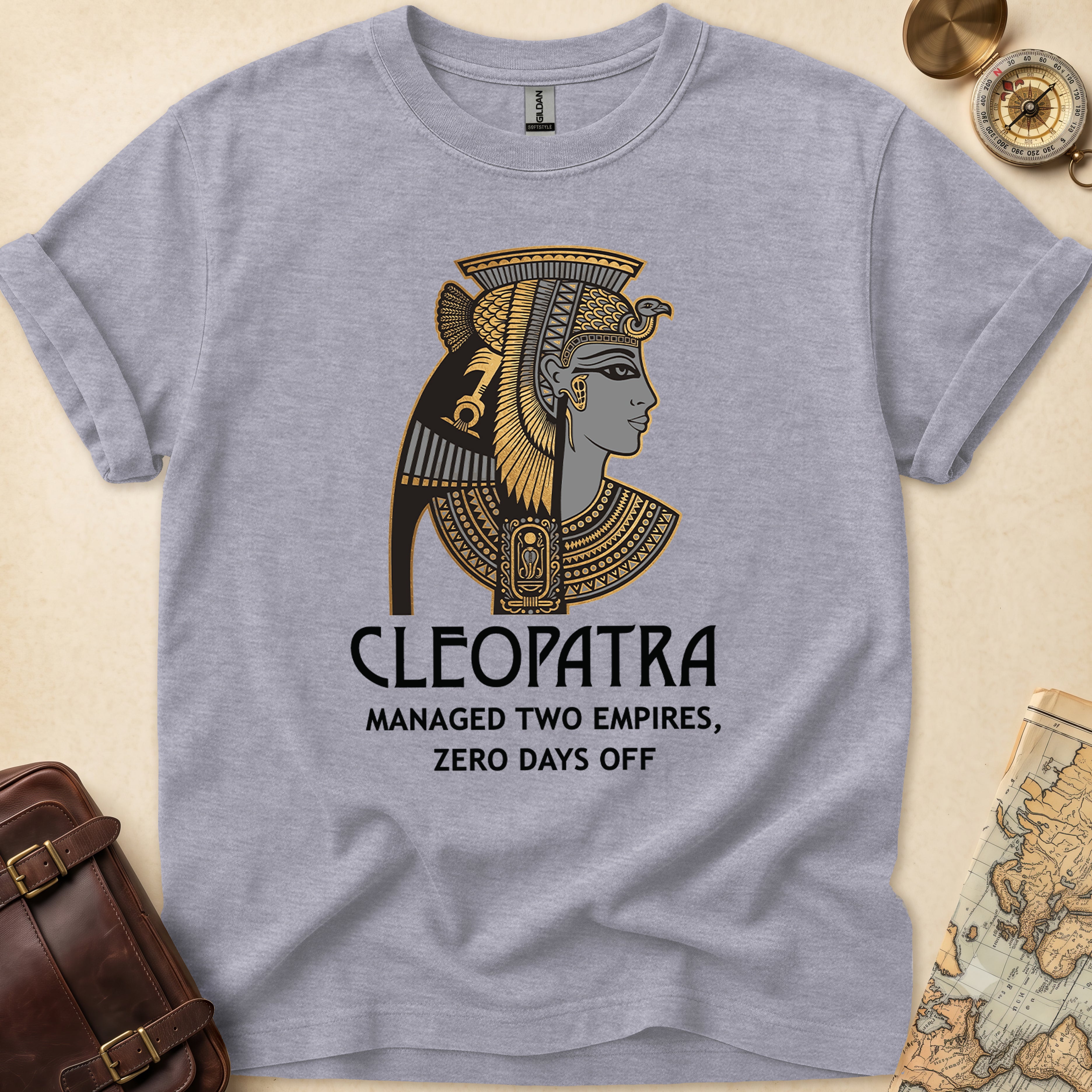 Cleopatra Two Empires Funny T-Shirt