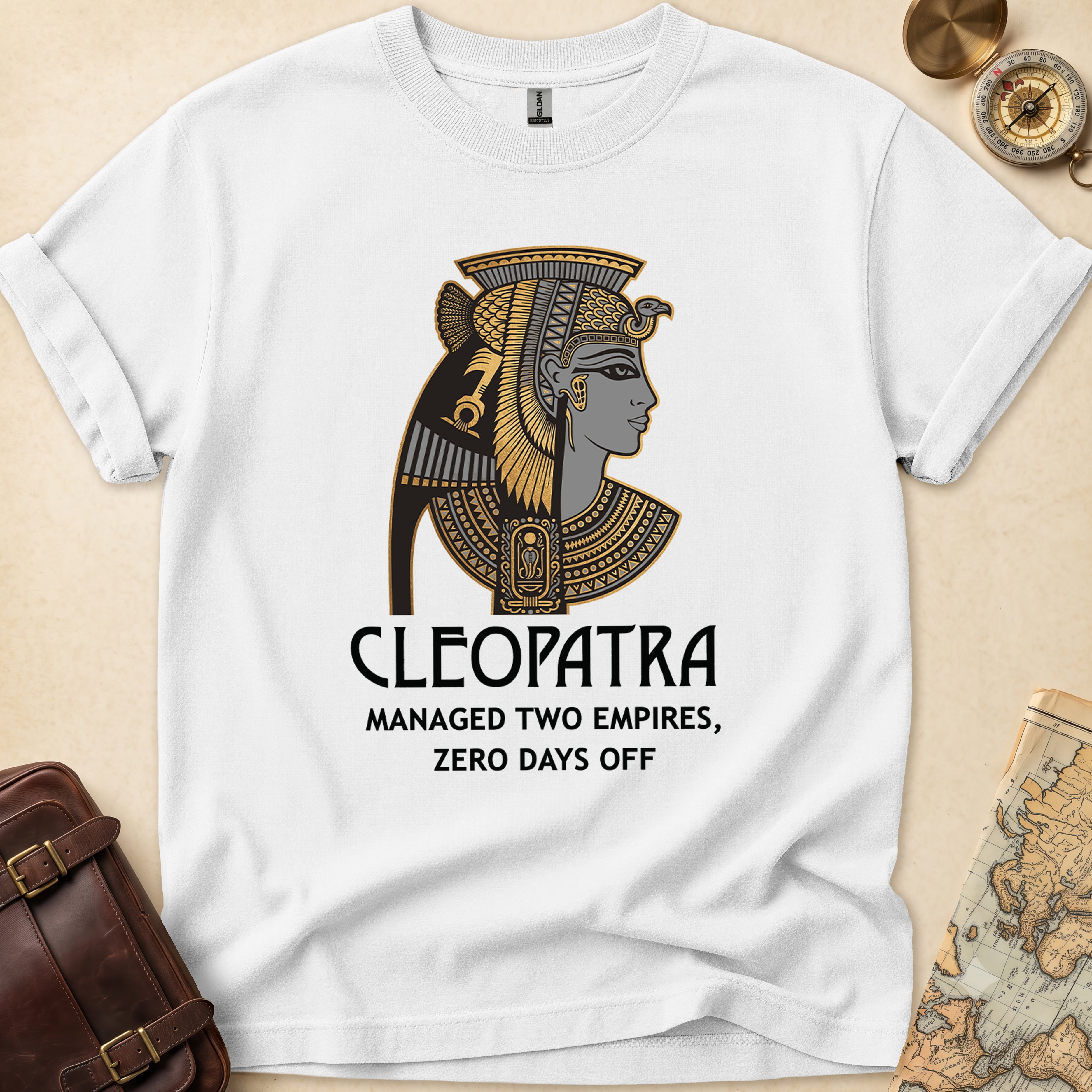 Cleopatra Two Empires Funny T-Shirt