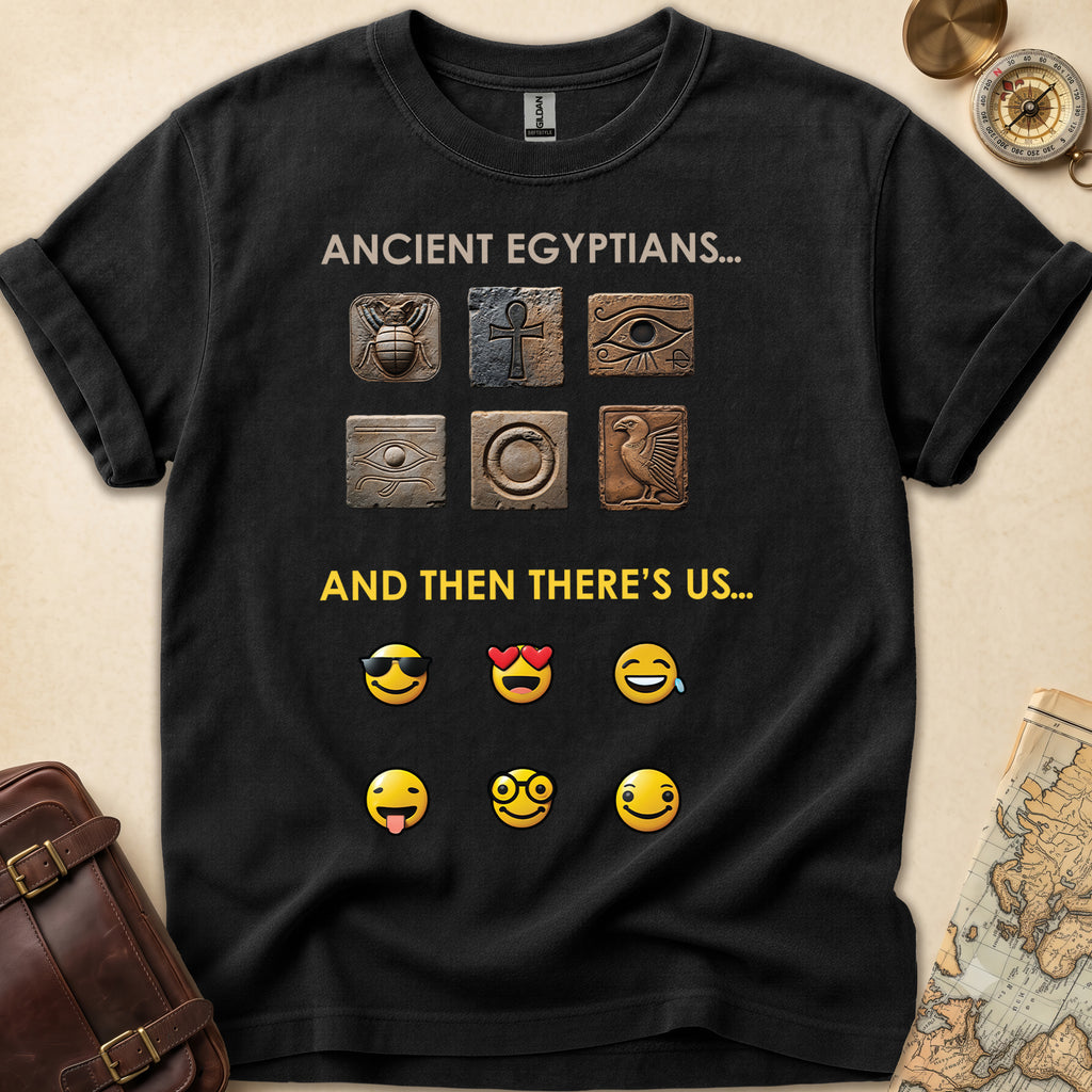 Ancient Hieroglyphs Emoticon T-Shirt