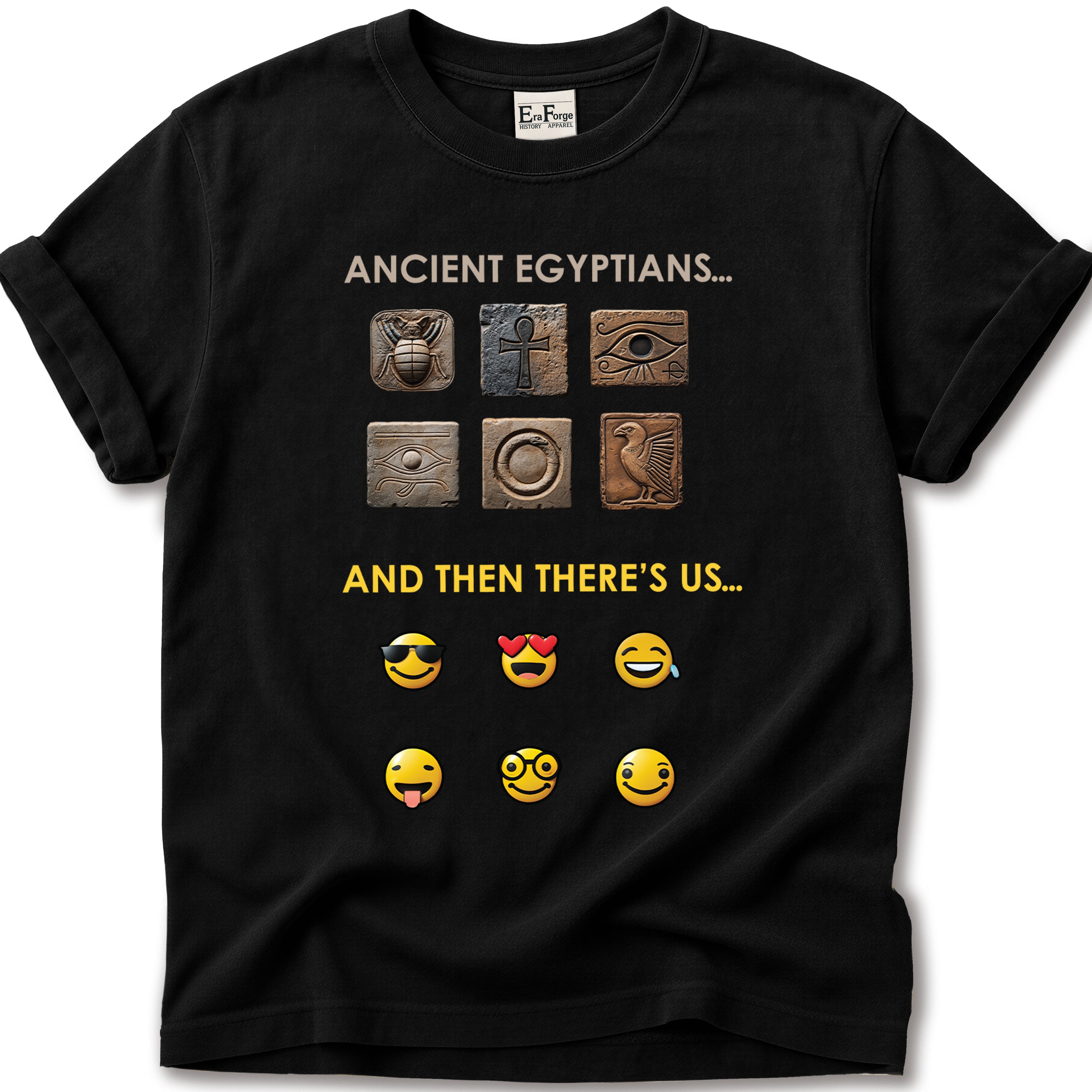 Ancient Hieroglyphs Emoticon T-Shirt