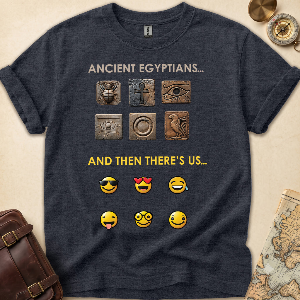 Ancient Hieroglyphs Emoticon T-Shirt