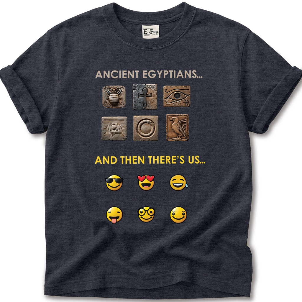 Ancient Hieroglyphs Emoticon T-Shirt