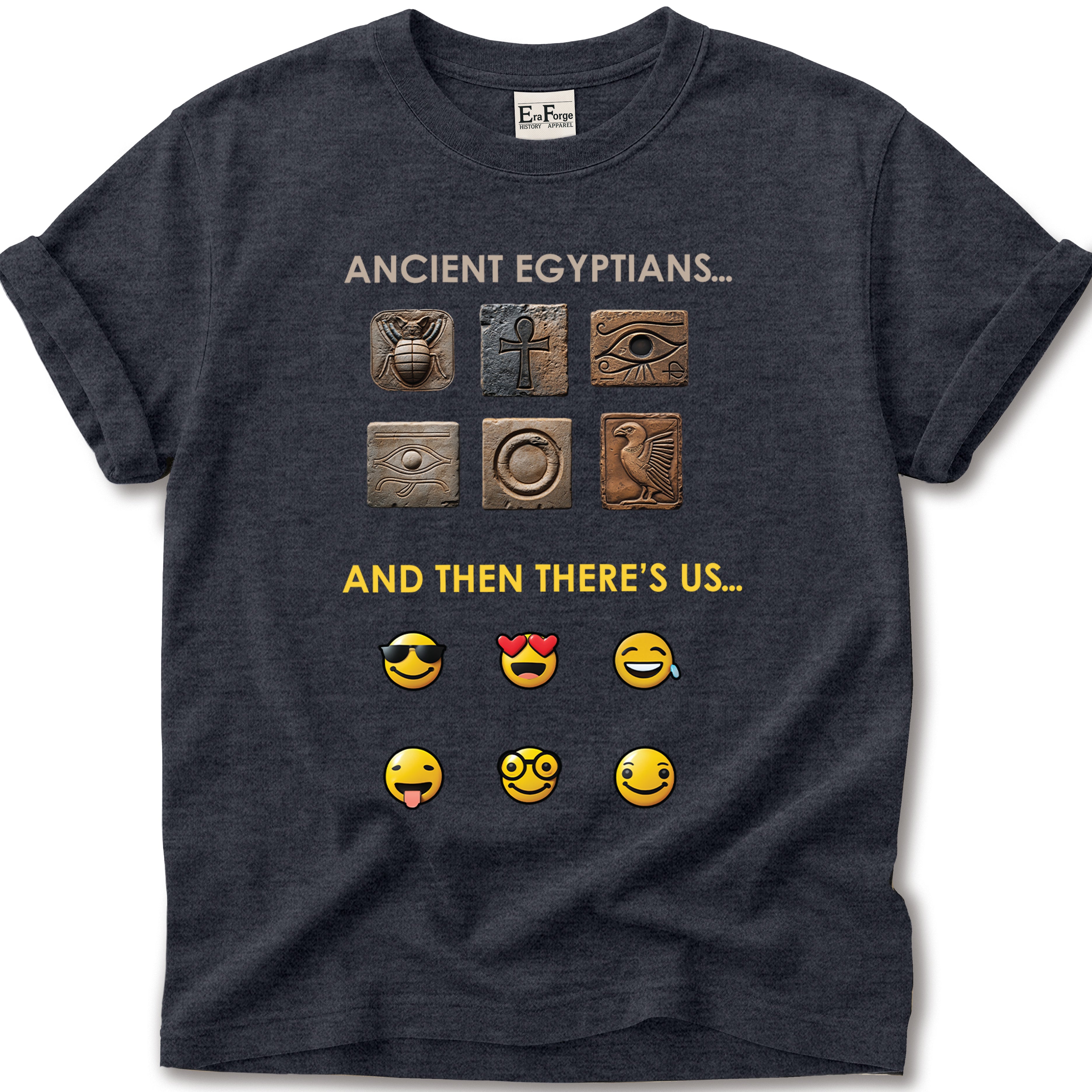 Ancient Hieroglyphs Emoticon T-Shirt