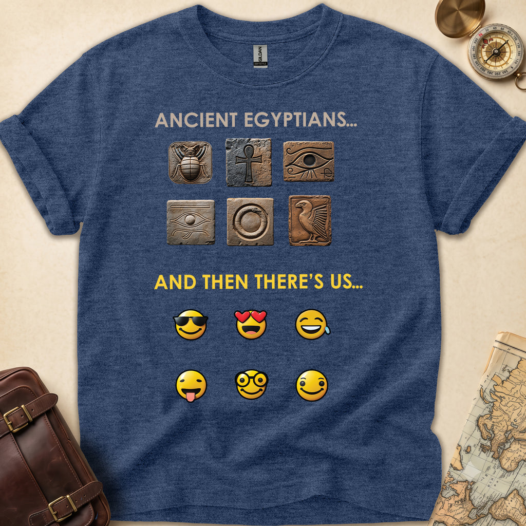 Ancient Hieroglyphs Emoticon T-Shirt