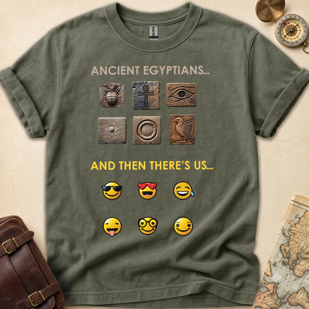 Ancient Hieroglyphs Emoticon T-Shirt