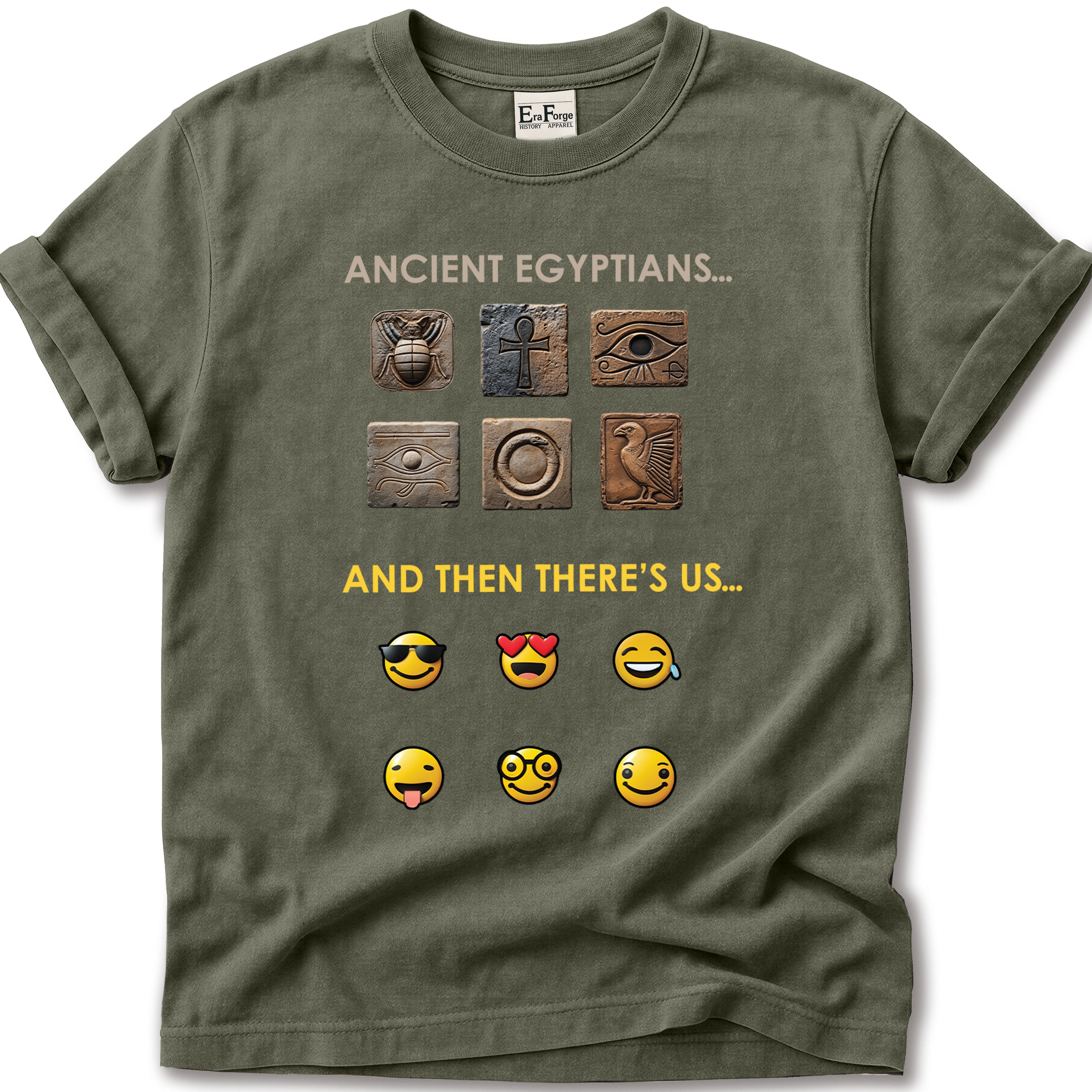 Ancient Hieroglyphs Emoticon T-Shirt