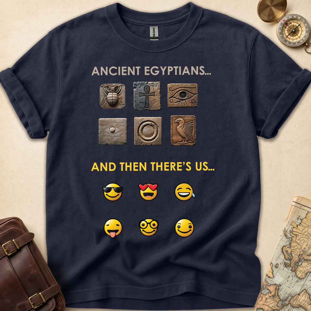 Ancient Hieroglyphs Emoticon T-Shirt