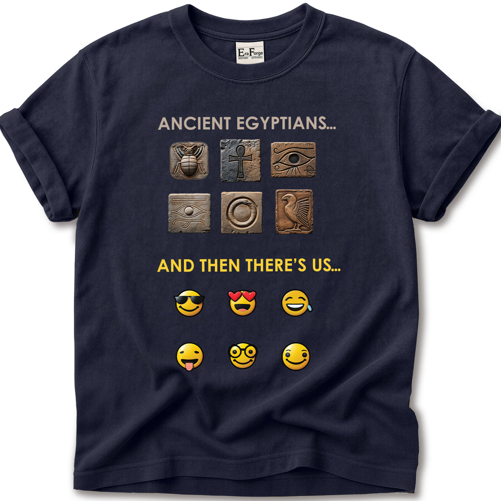 Ancient Hieroglyphs Emoticon T-Shirt