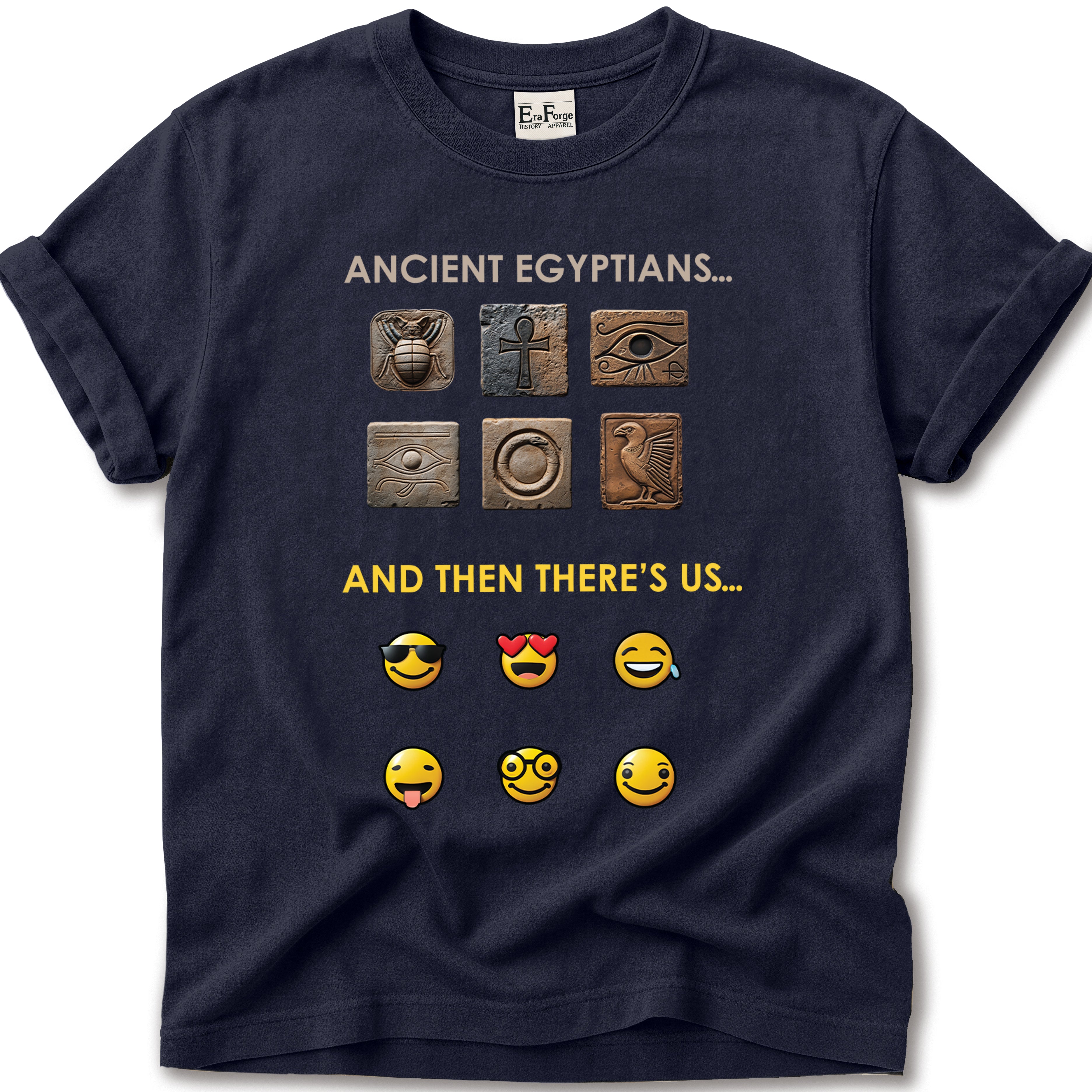 Ancient Hieroglyphs Emoticon T-Shirt