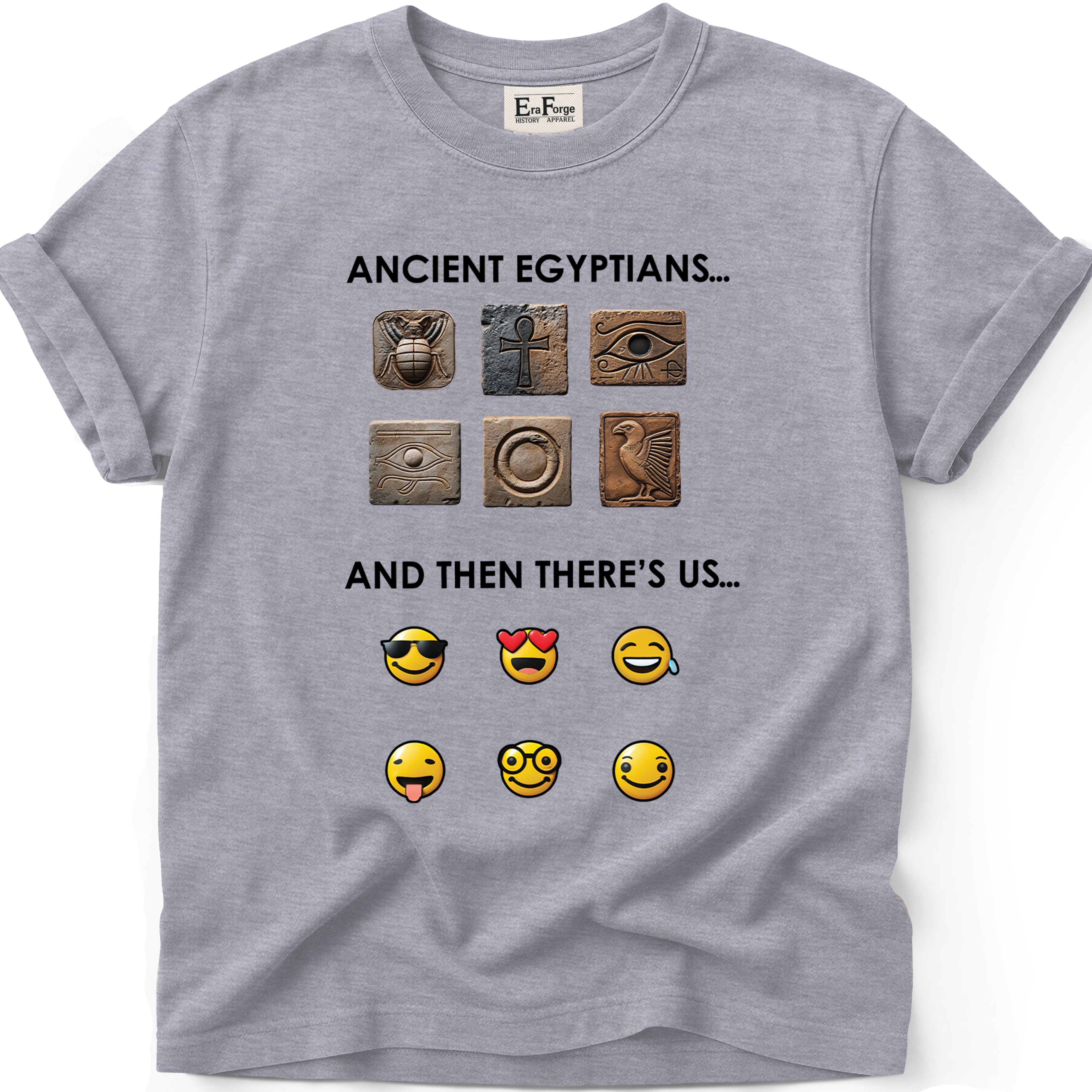 Ancient Hieroglyphs Emoticon T-Shirt