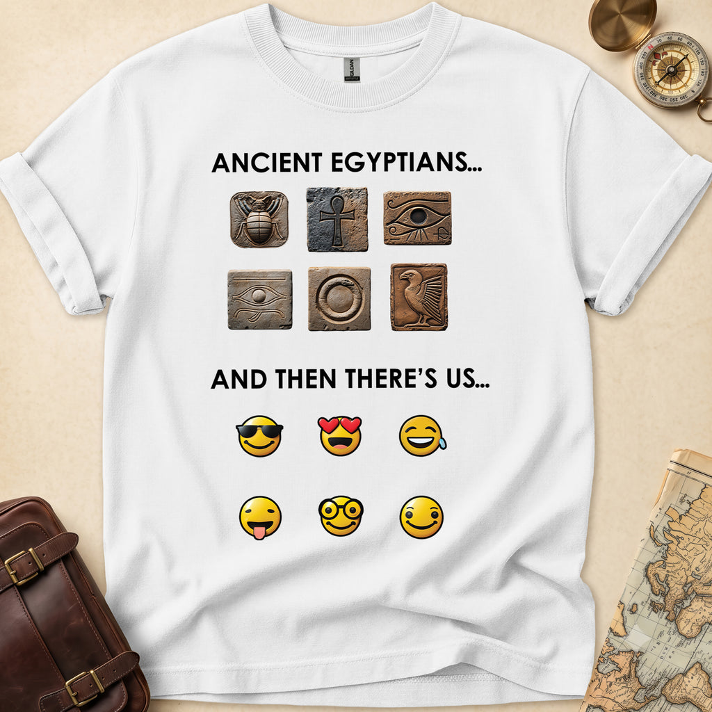 Ancient Hieroglyphs Emoticon T-Shirt