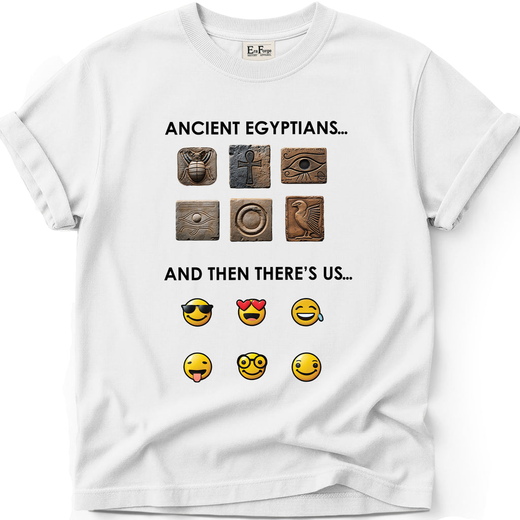 Ancient Hieroglyphs Emoticon T-Shirt