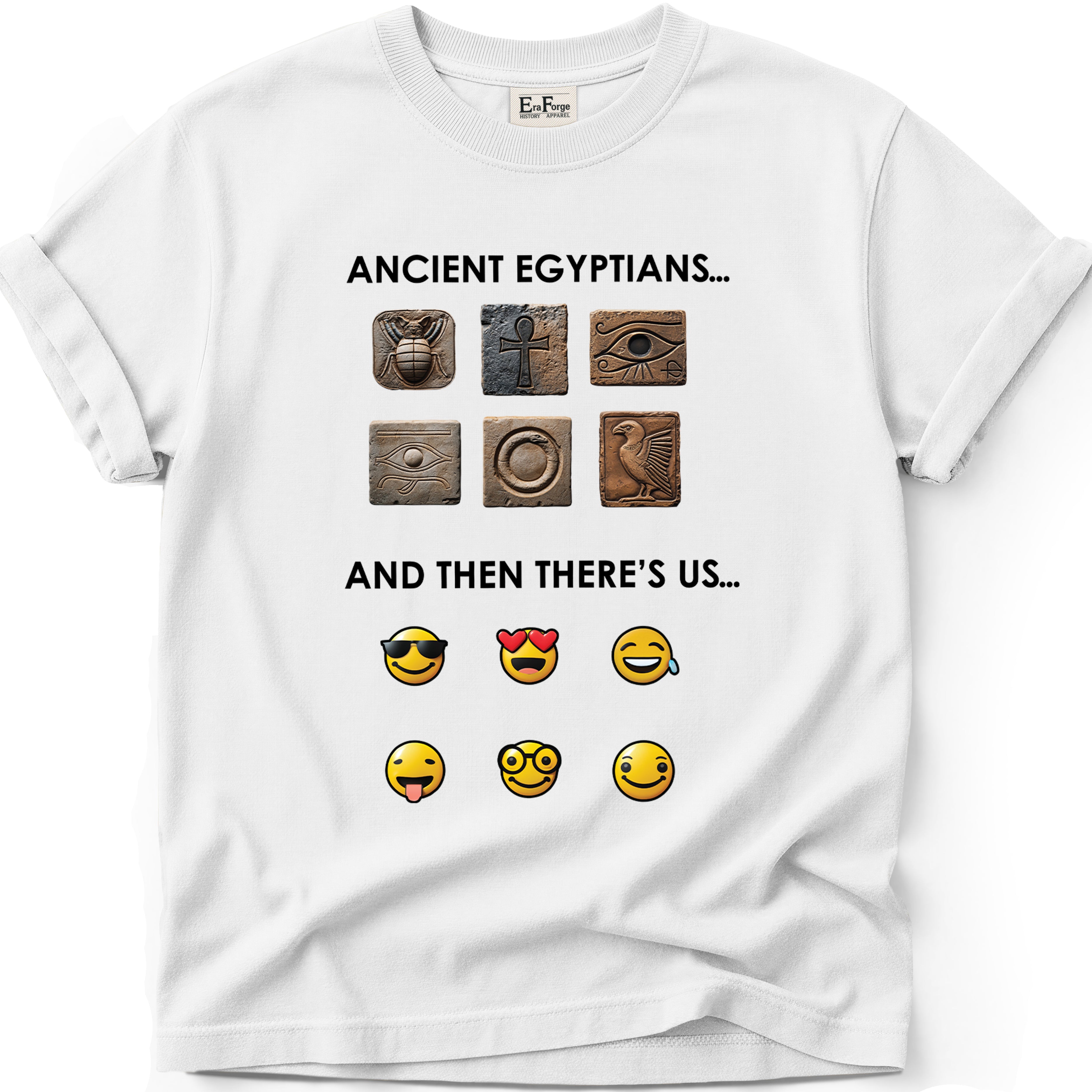 Ancient Hieroglyphs Emoticon T-Shirt