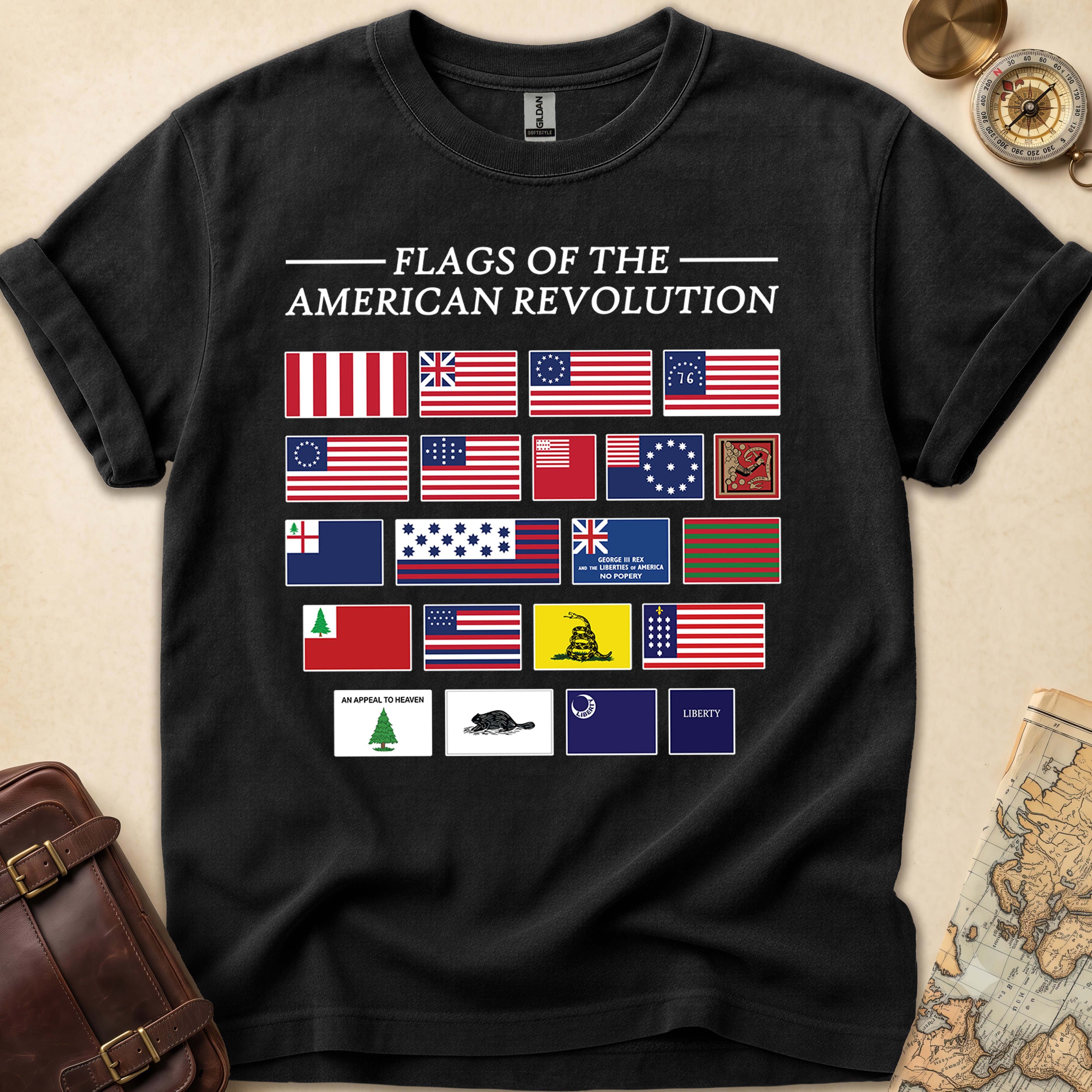 American Revolution Flags T-Shirt