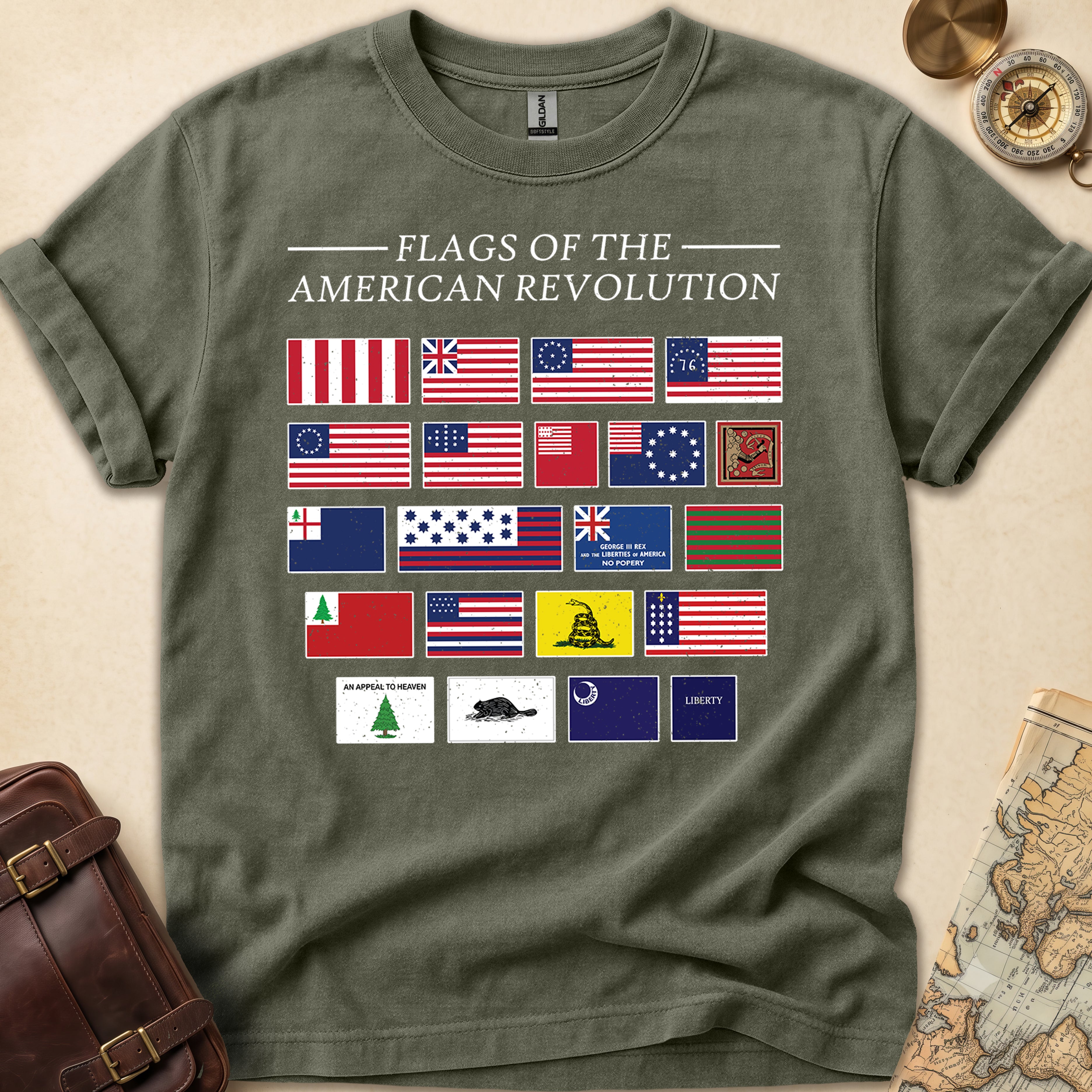 American Revolution Flags T-Shirt