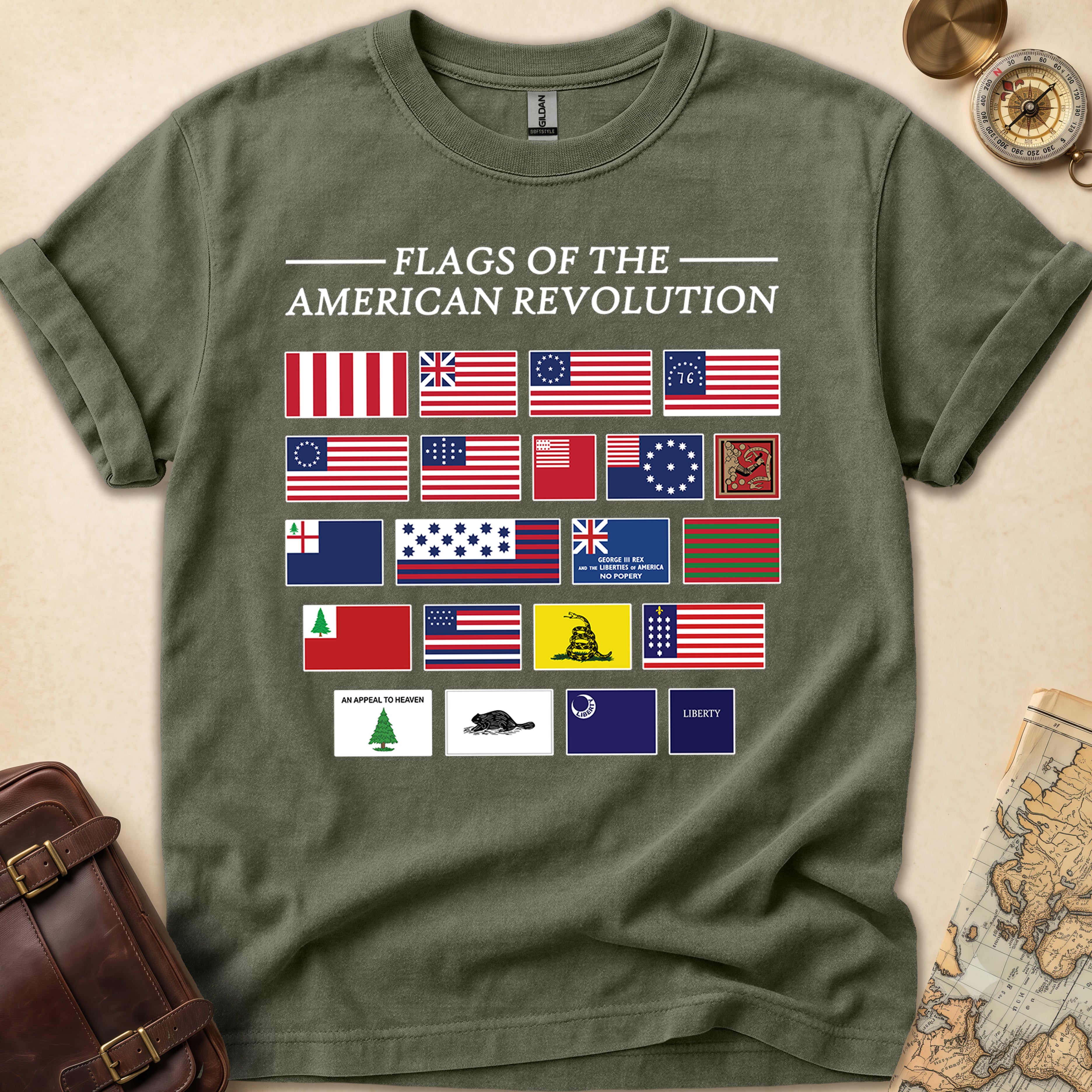 American Revolution Flags T-Shirt