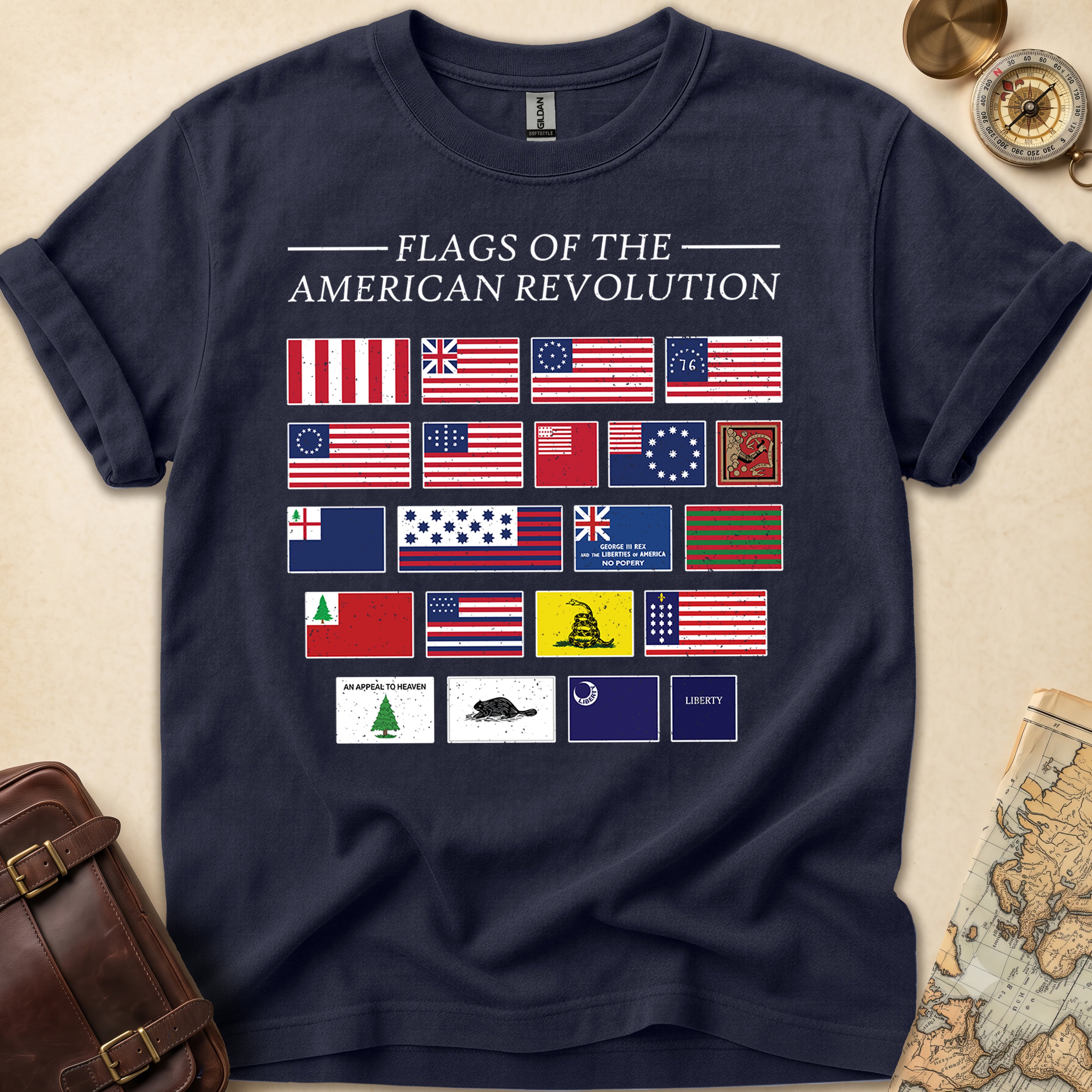 American Revolution Flags T-Shirt