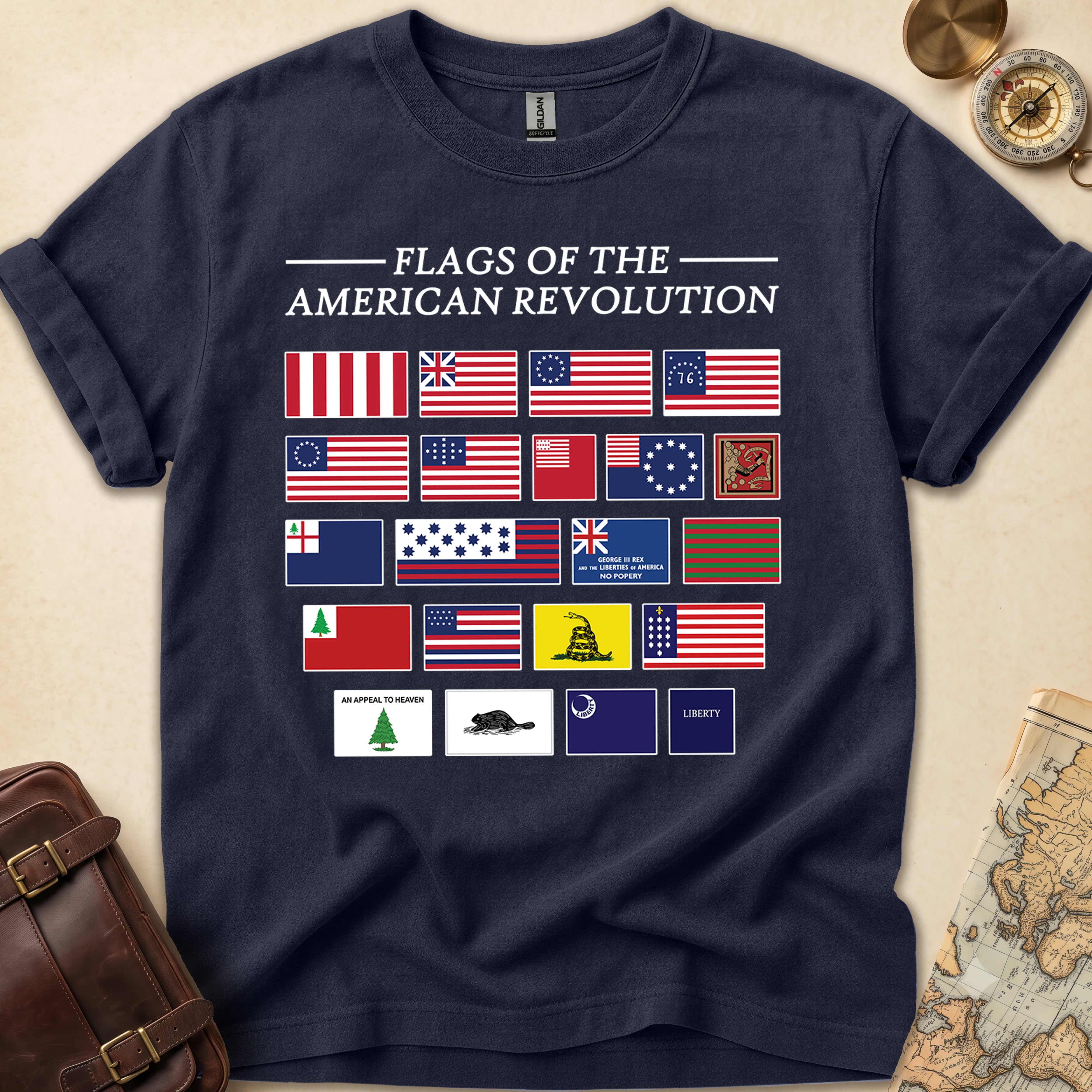 American Revolution Flags T-Shirt