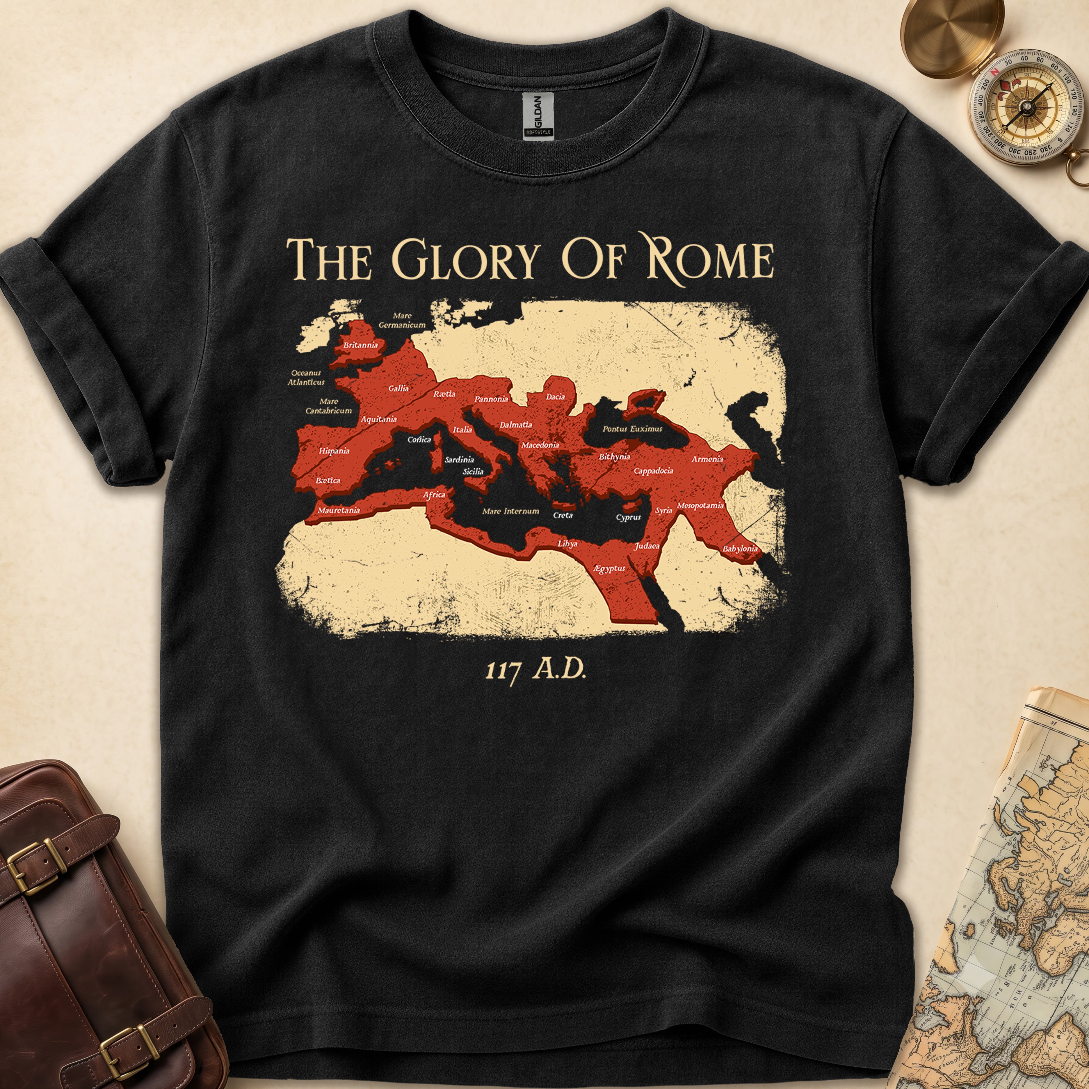 Roman Empire Map T-Shirt