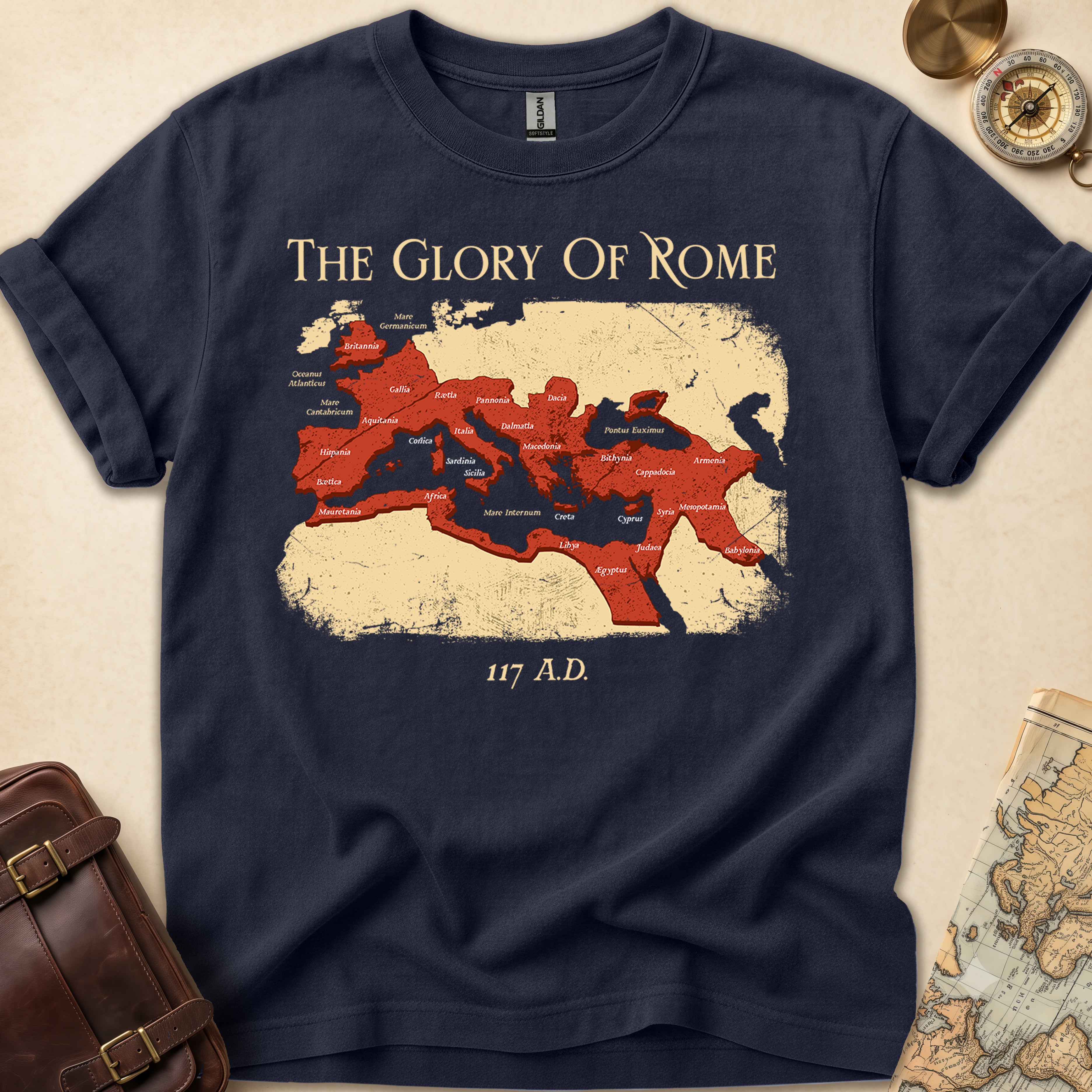 Roman Empire Map T-Shirt