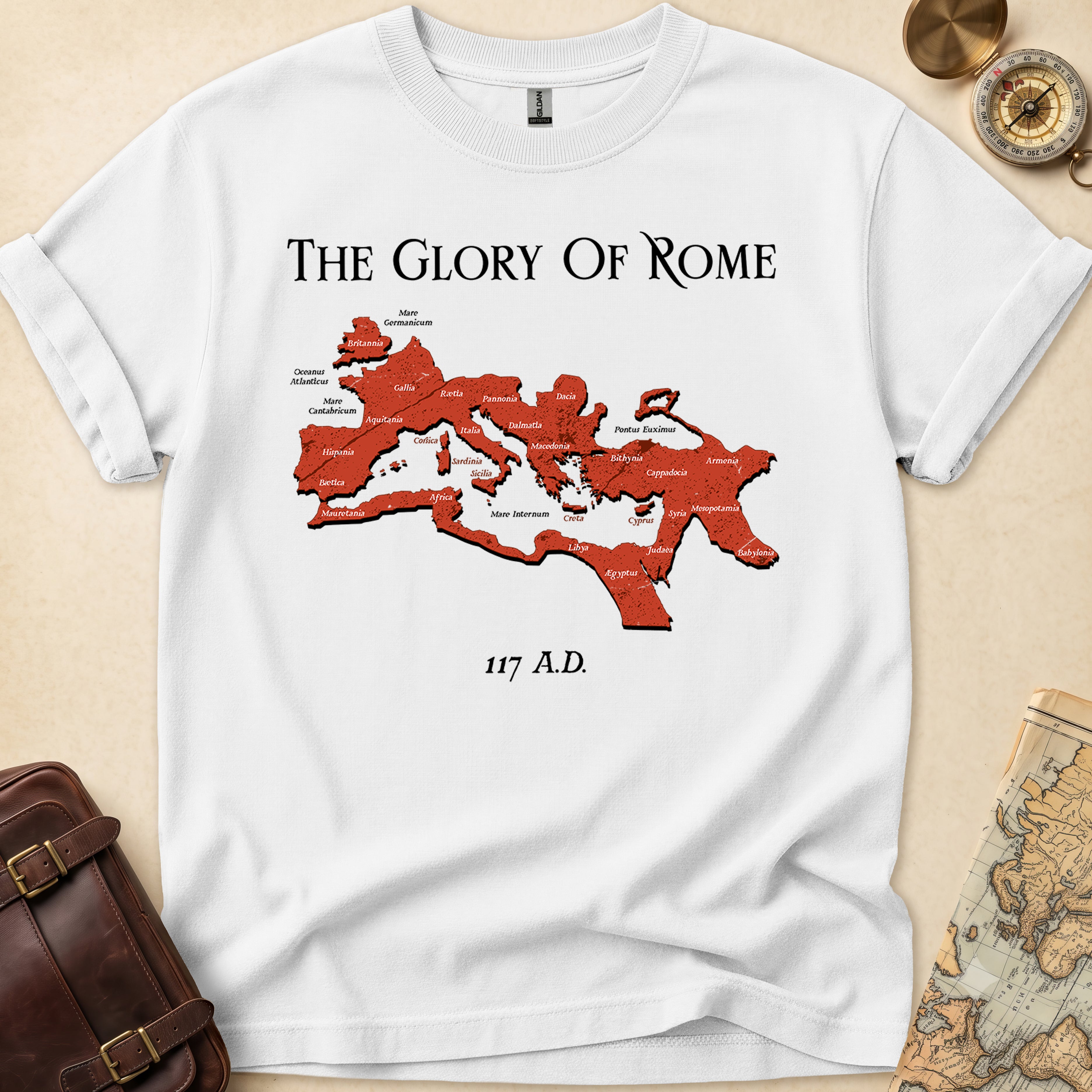 Roman Empire Map T-Shirt