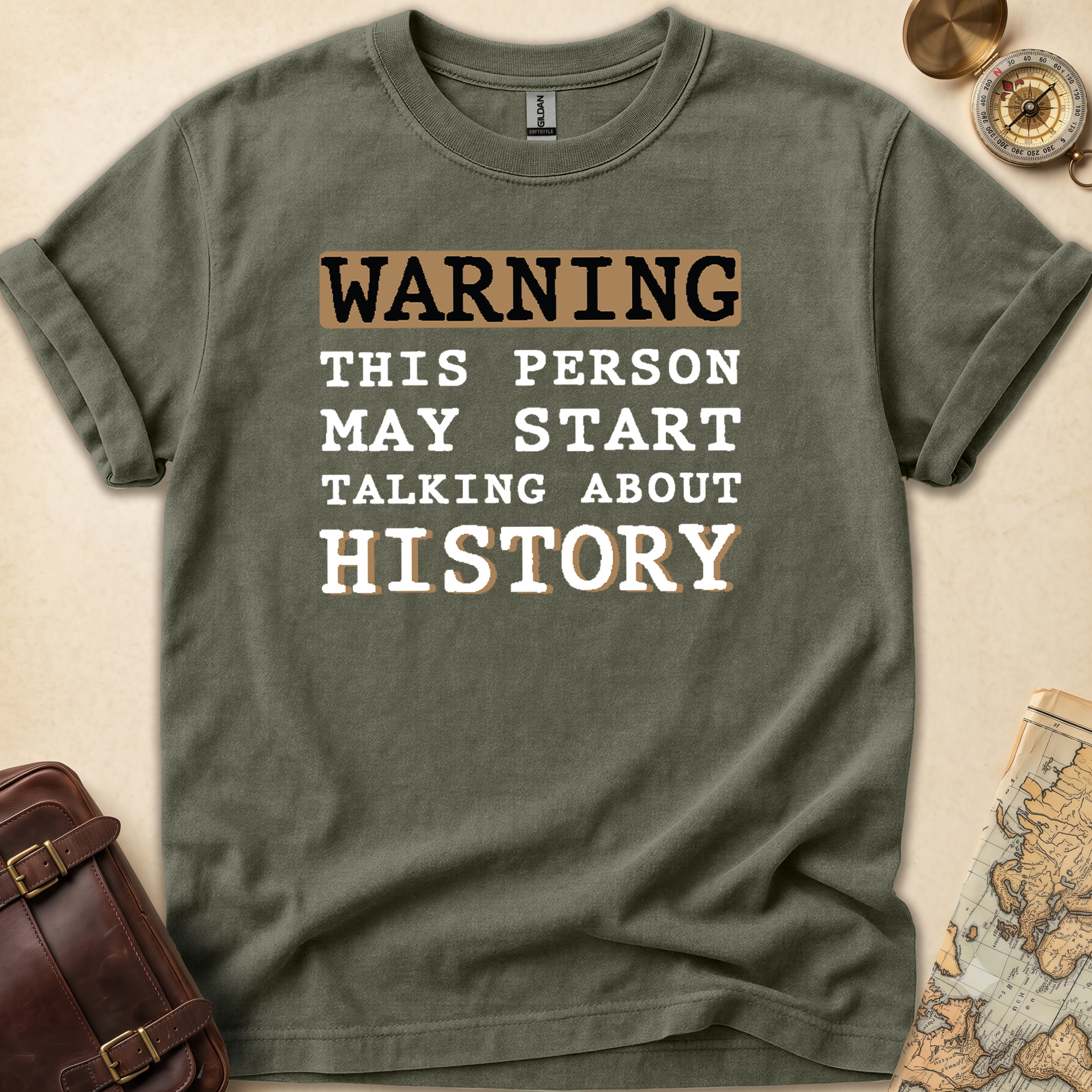 Warning History Talker T-Shirt