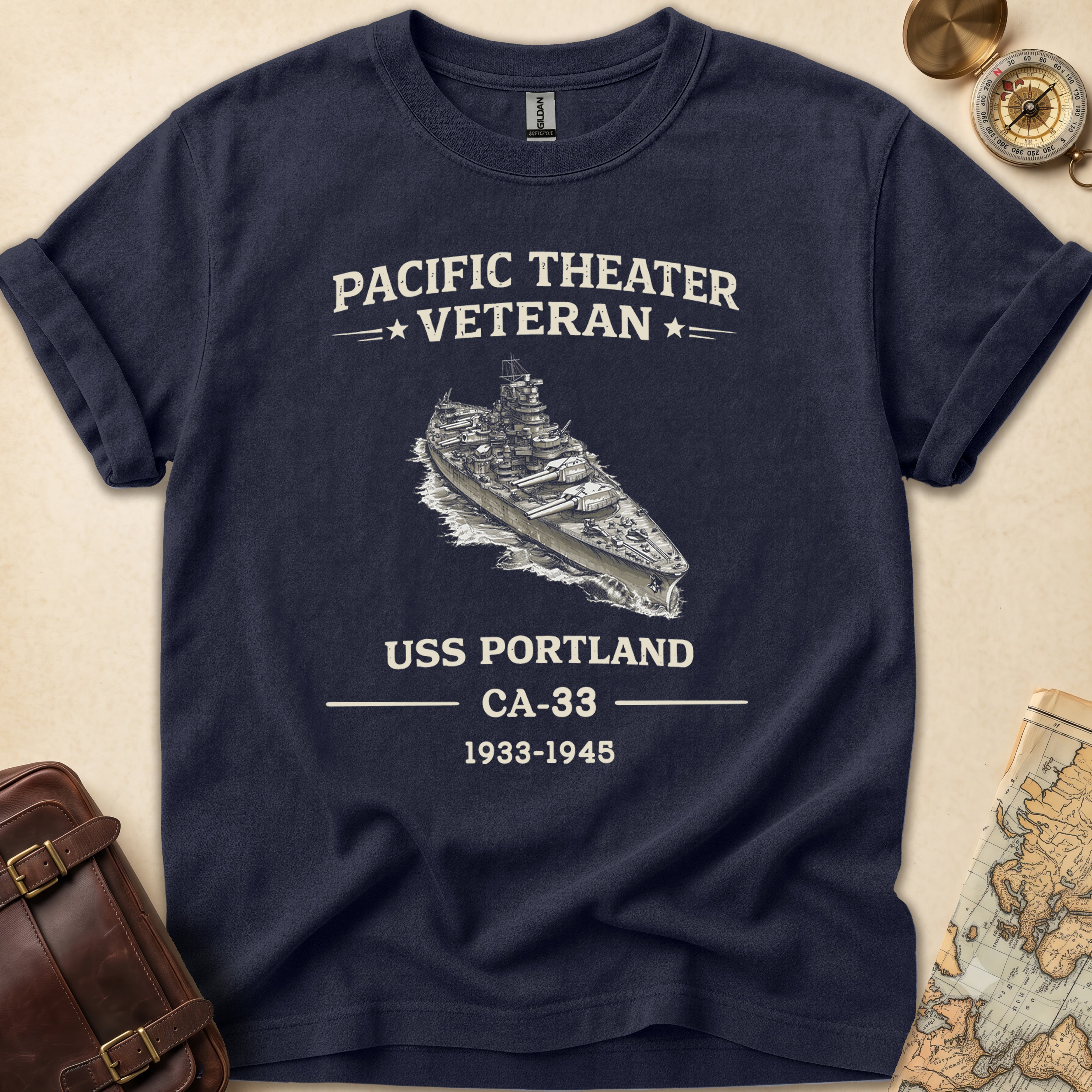 USS Portland Pacific Veteran T-Shirt