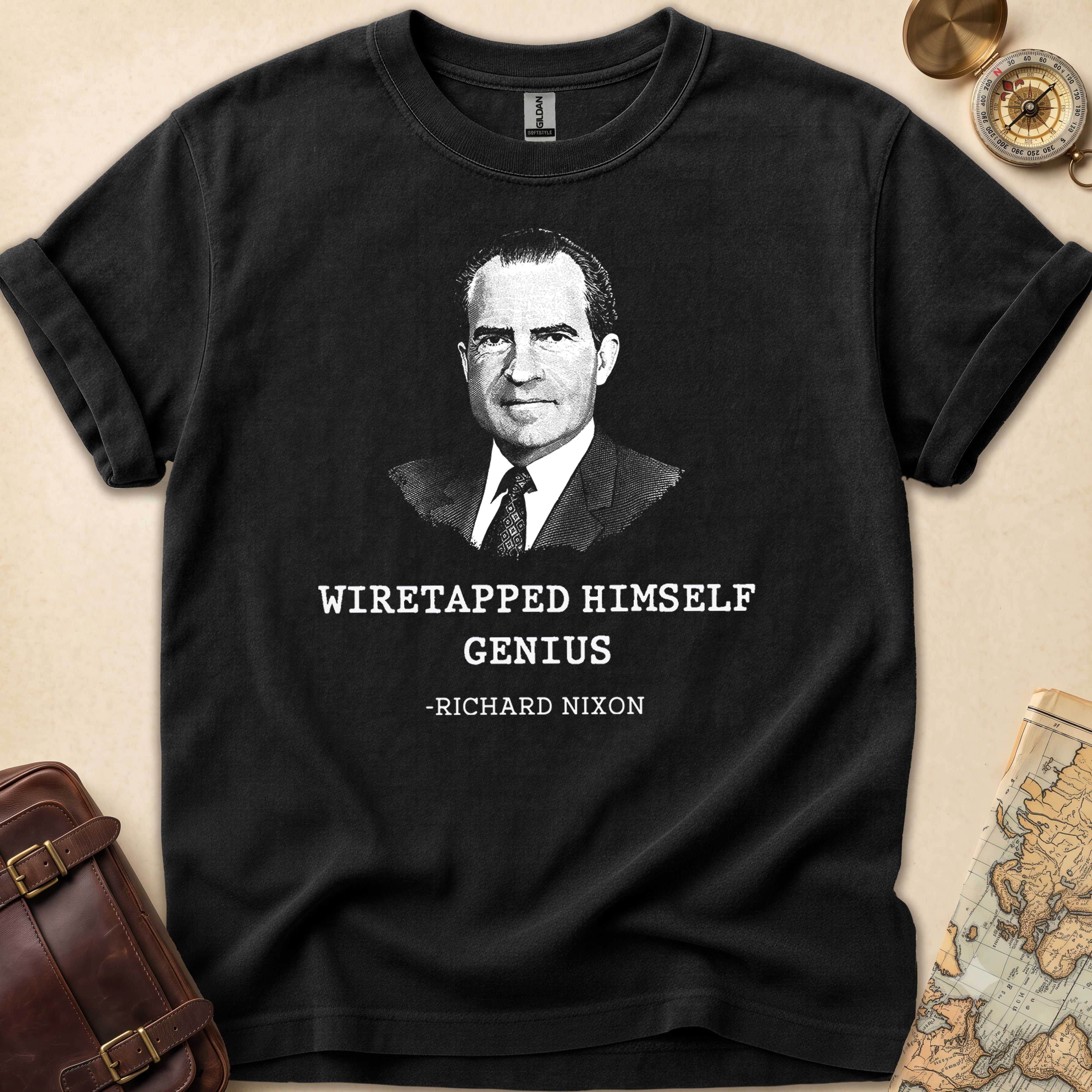 Richard Nixon Wiretapped Genius T-Shirt
