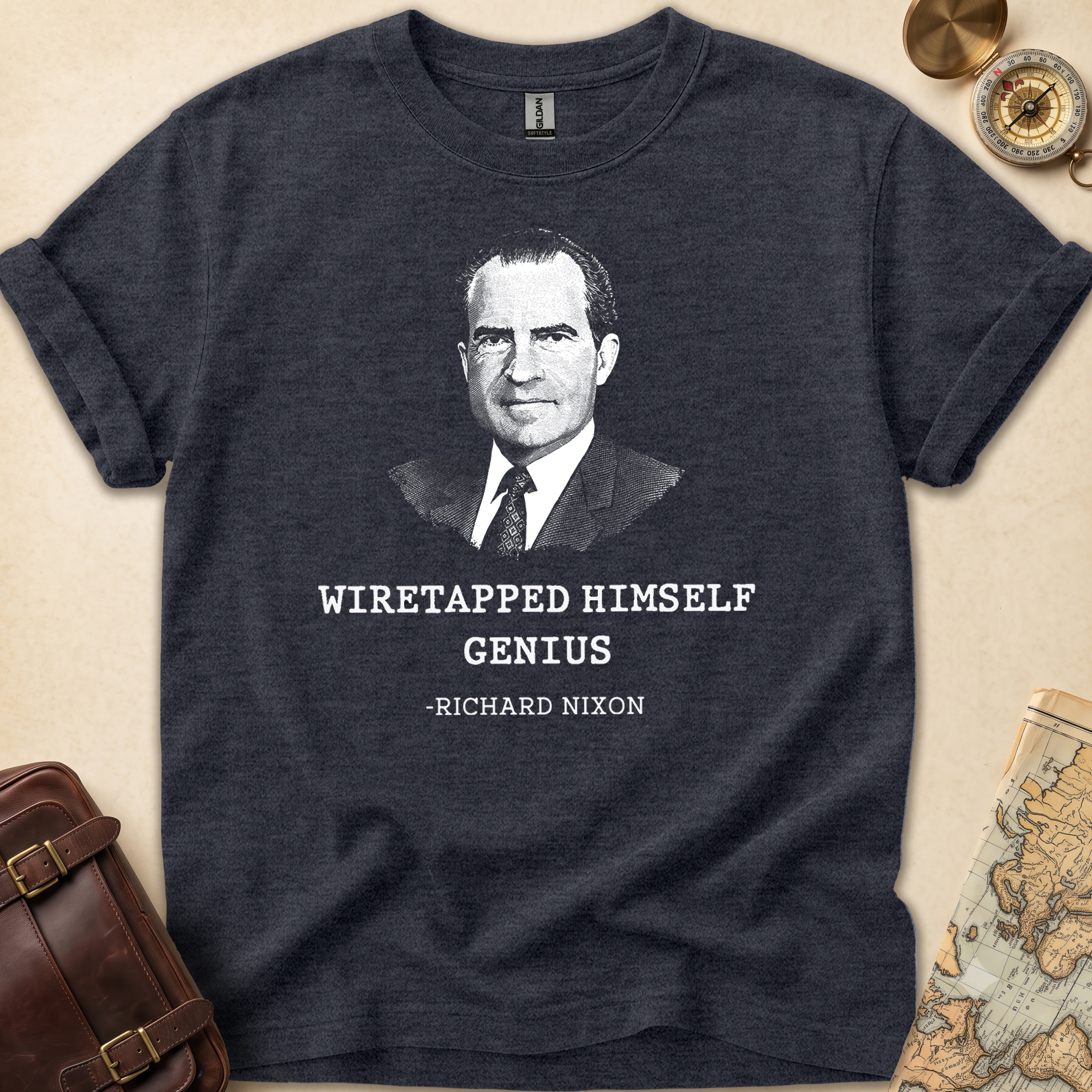 Richard Nixon Wiretapped Genius T-Shirt