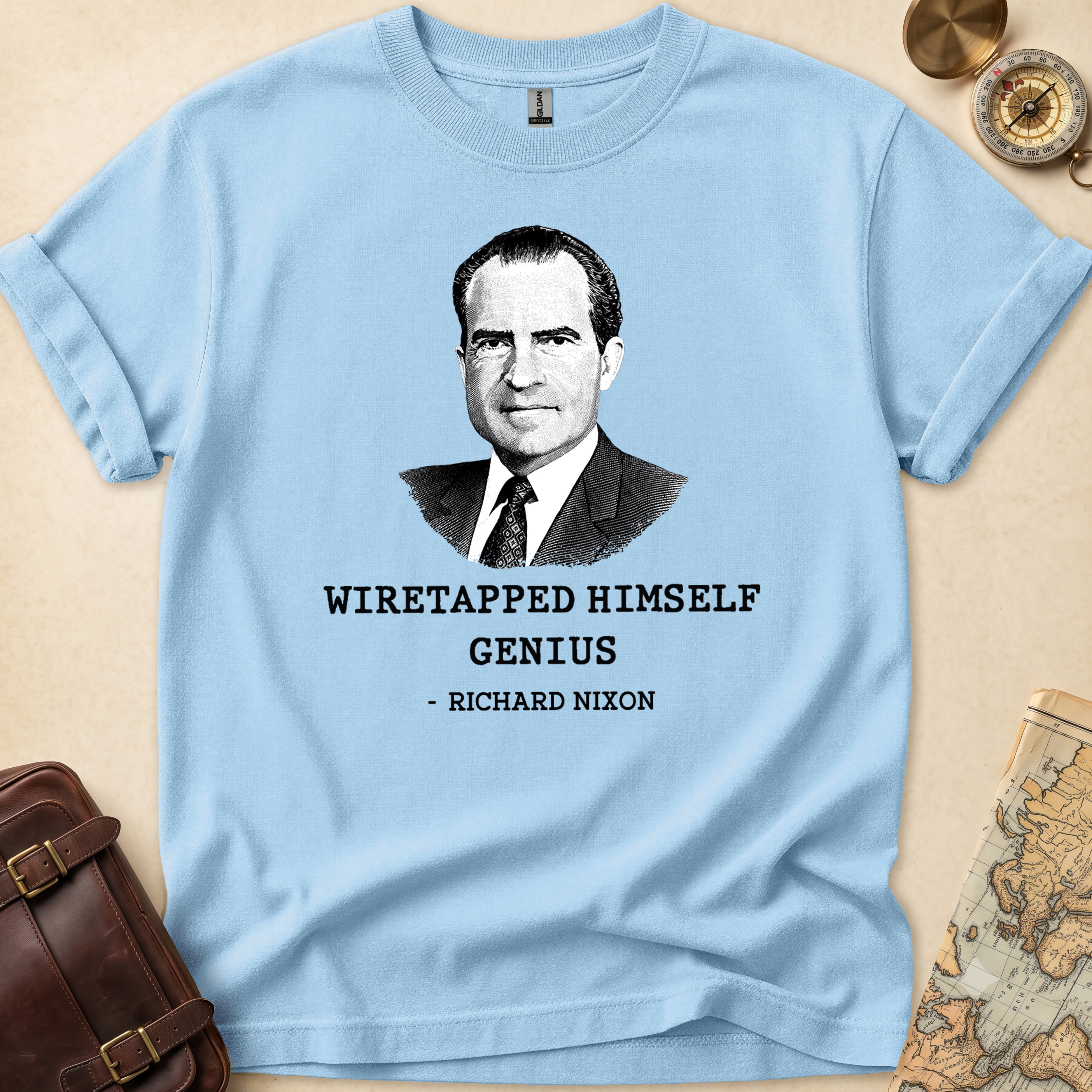 Richard Nixon Wiretapped Genius T-Shirt