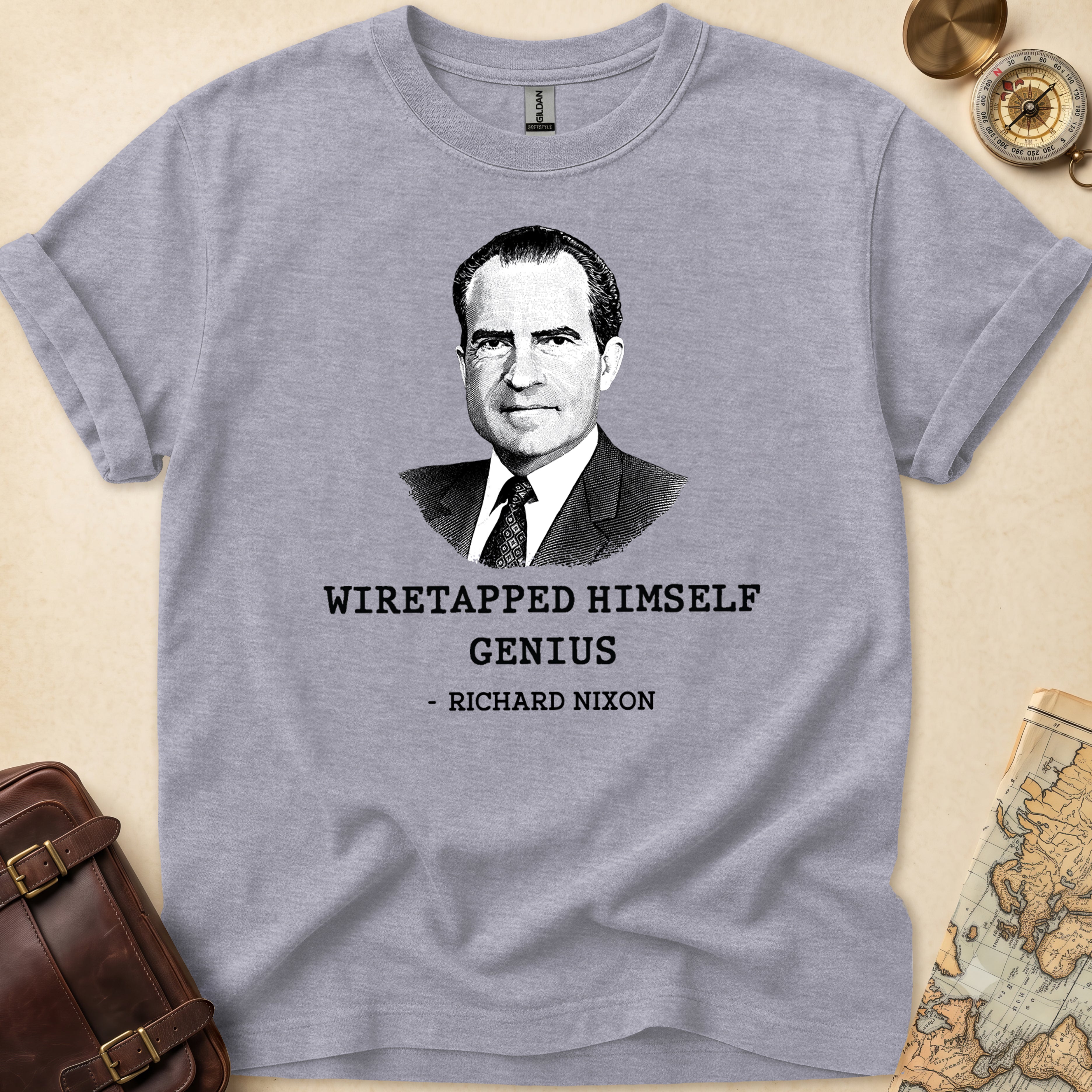 Richard Nixon Wiretapped Genius T-Shirt