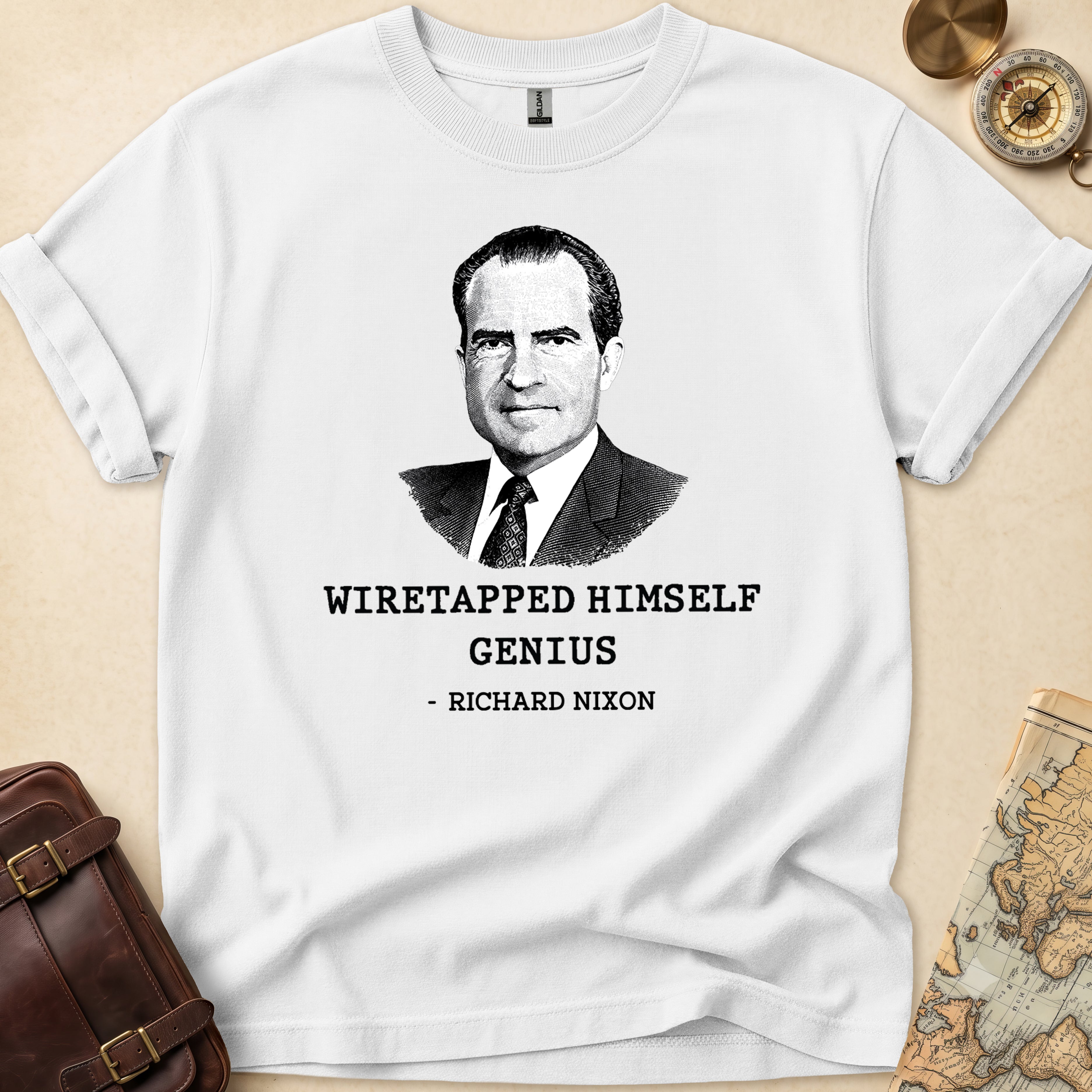 Richard Nixon Wiretapped Genius T-Shirt