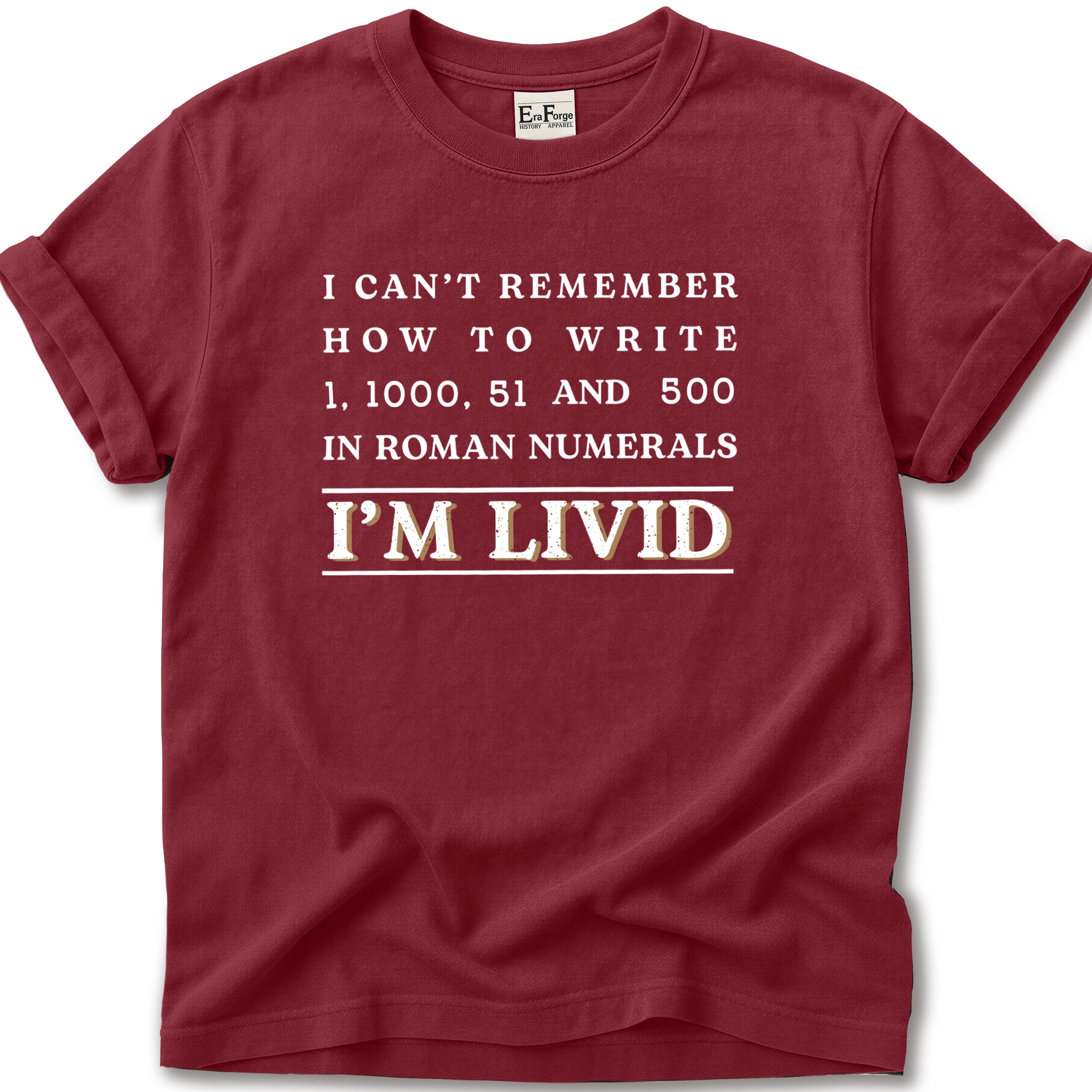 Roman Numerals Im Livid T-Shirt
