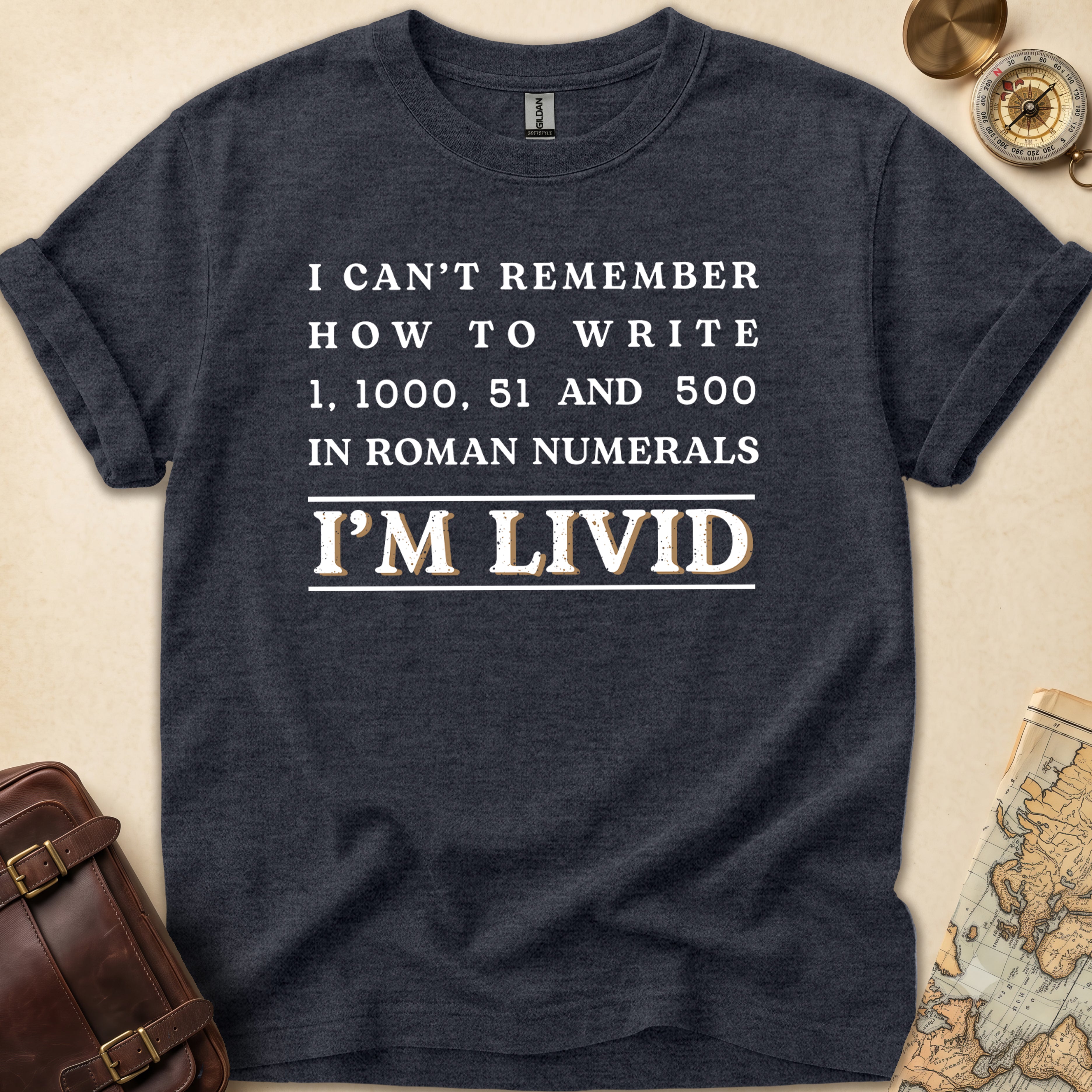 Roman Numerals Im Livid T-Shirt