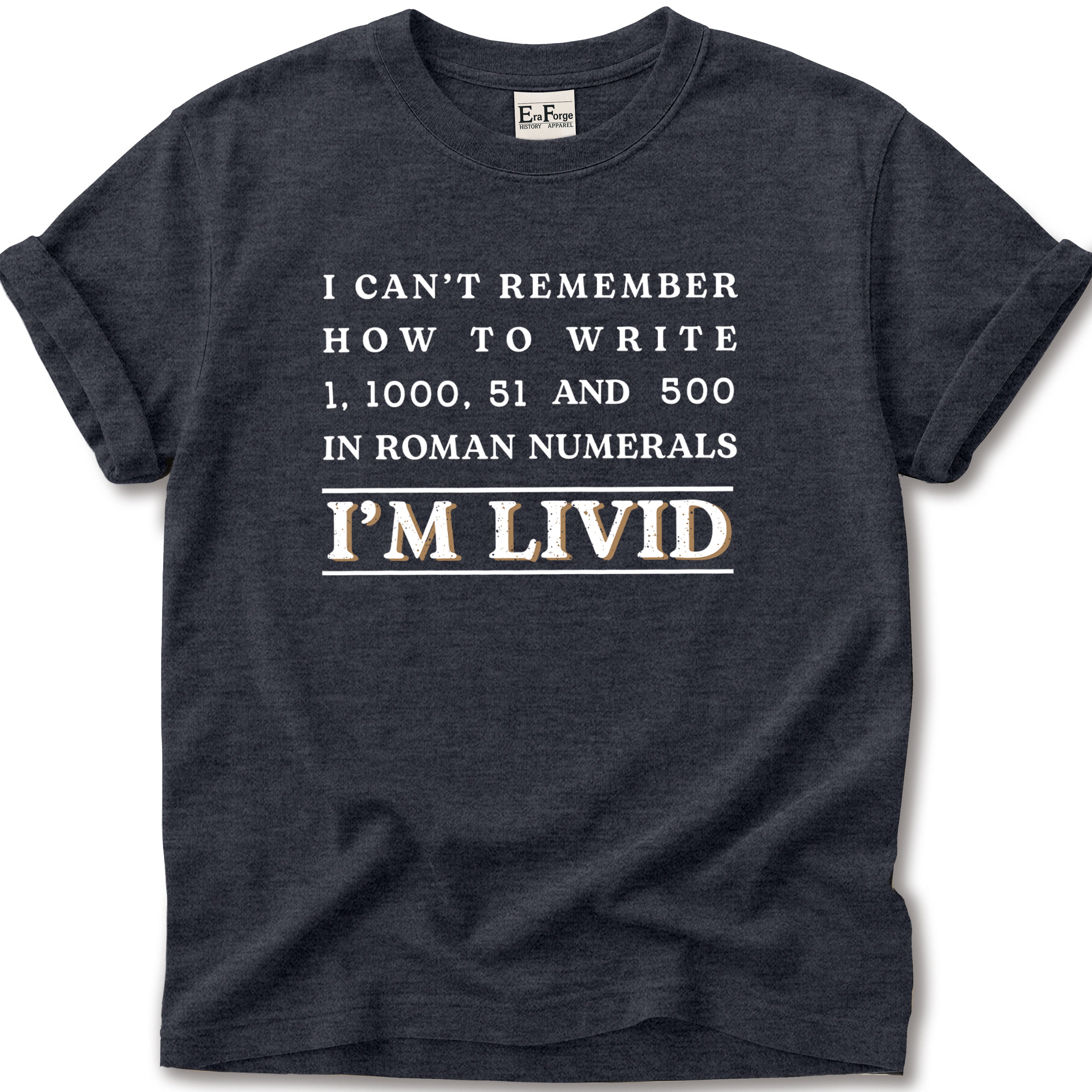 Roman Numerals Im Livid T-Shirt