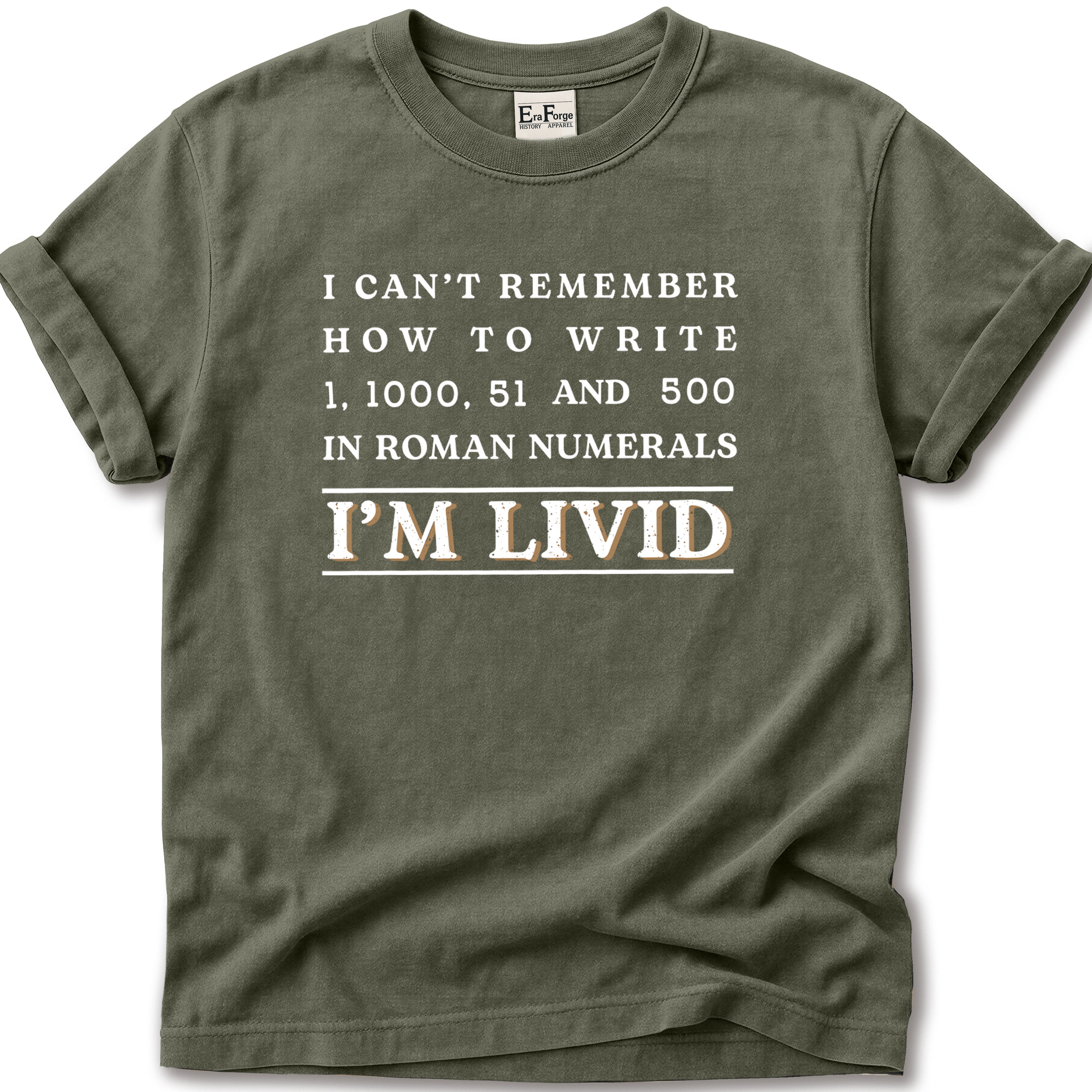 Roman Numerals Im Livid T-Shirt
