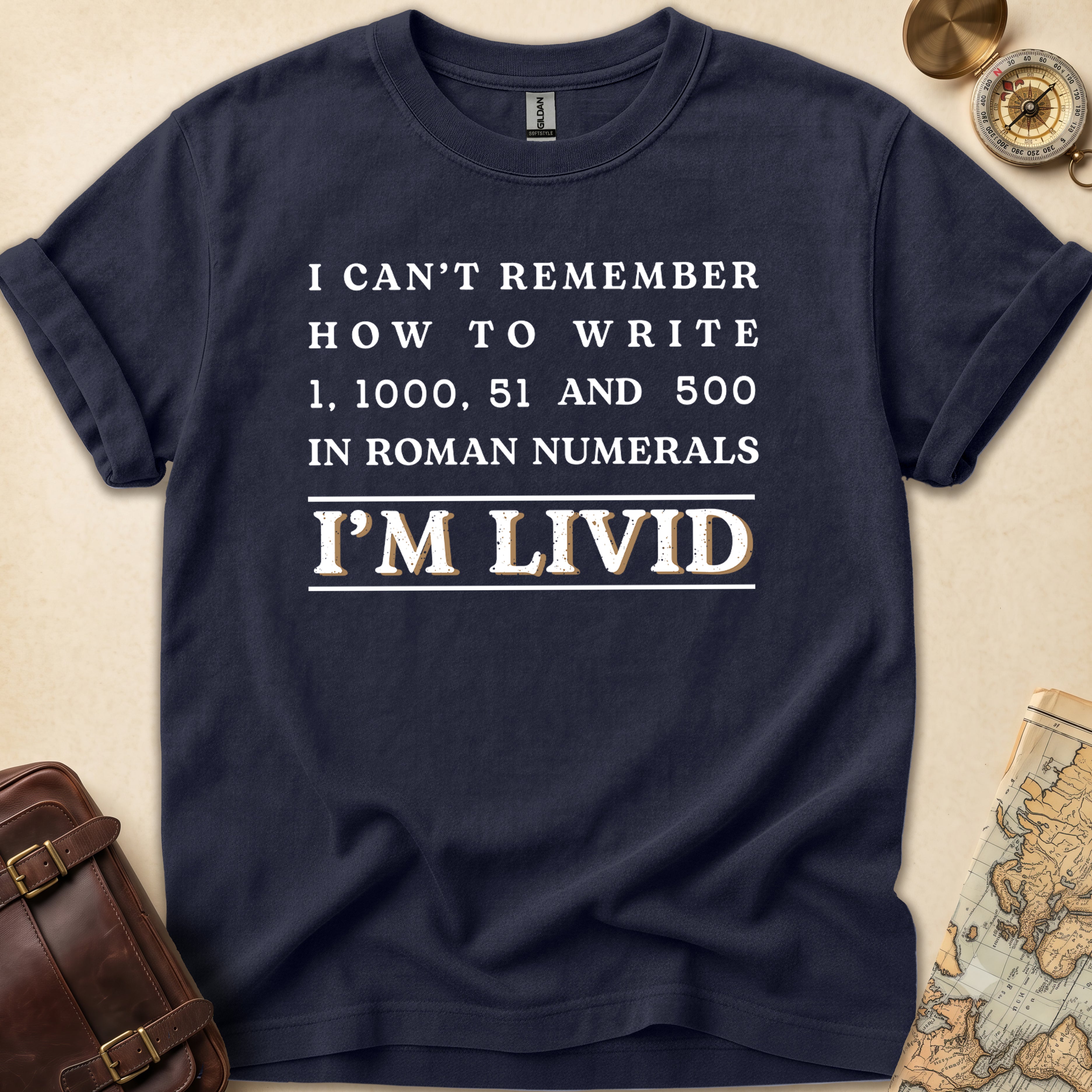 Roman Numerals Im Livid T-Shirt