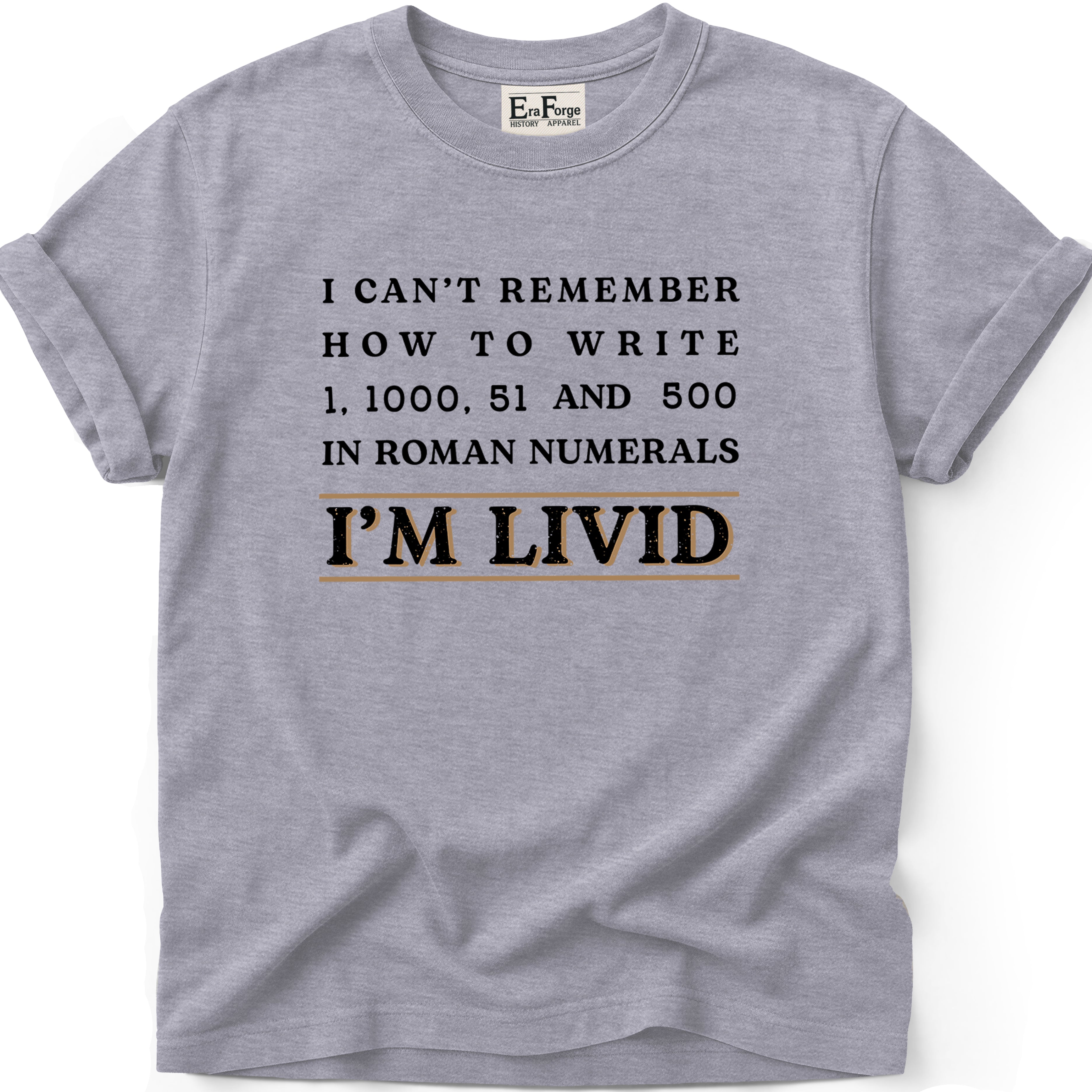 Roman Numerals Im Livid T-Shirt