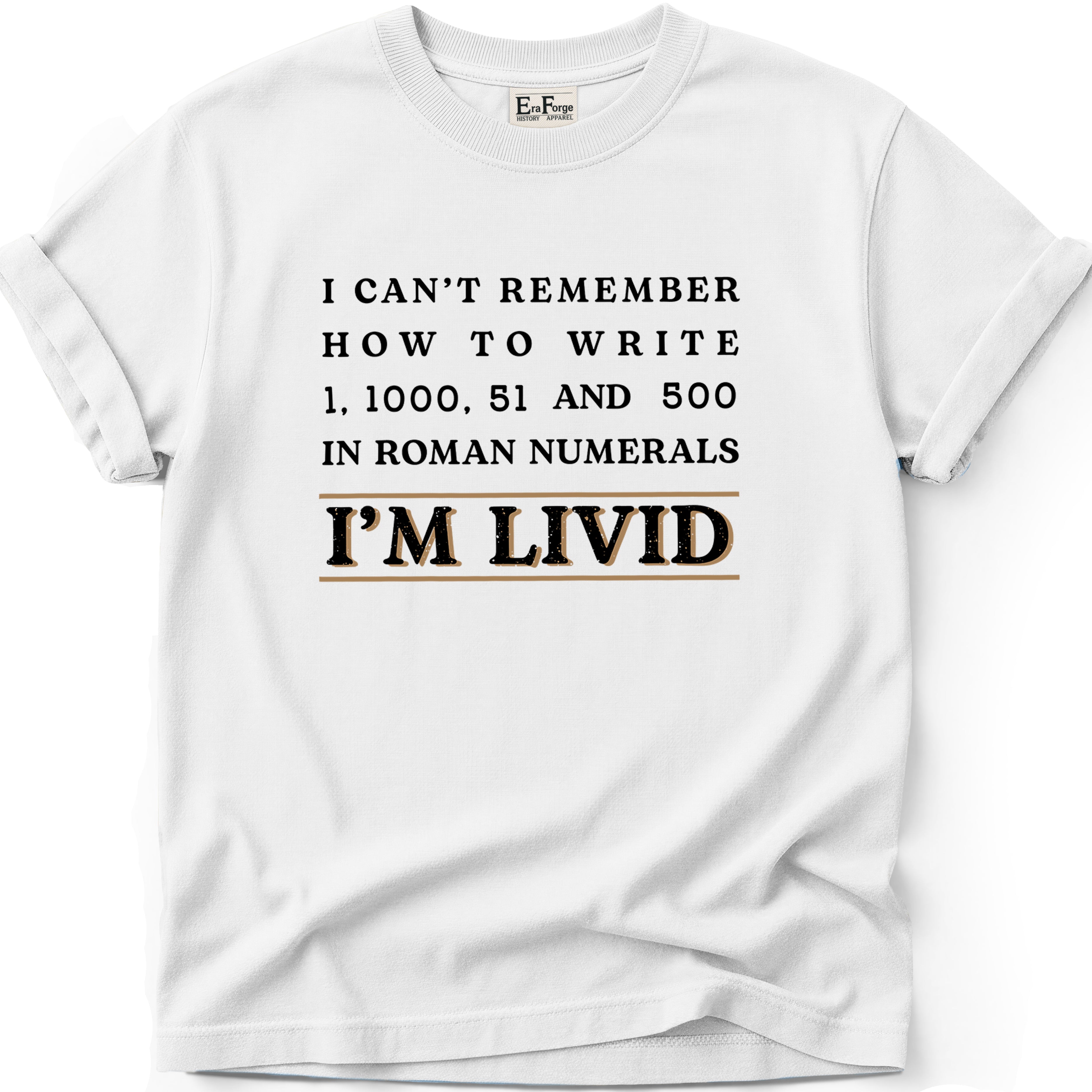 Roman Numerals Im Livid T-Shirt