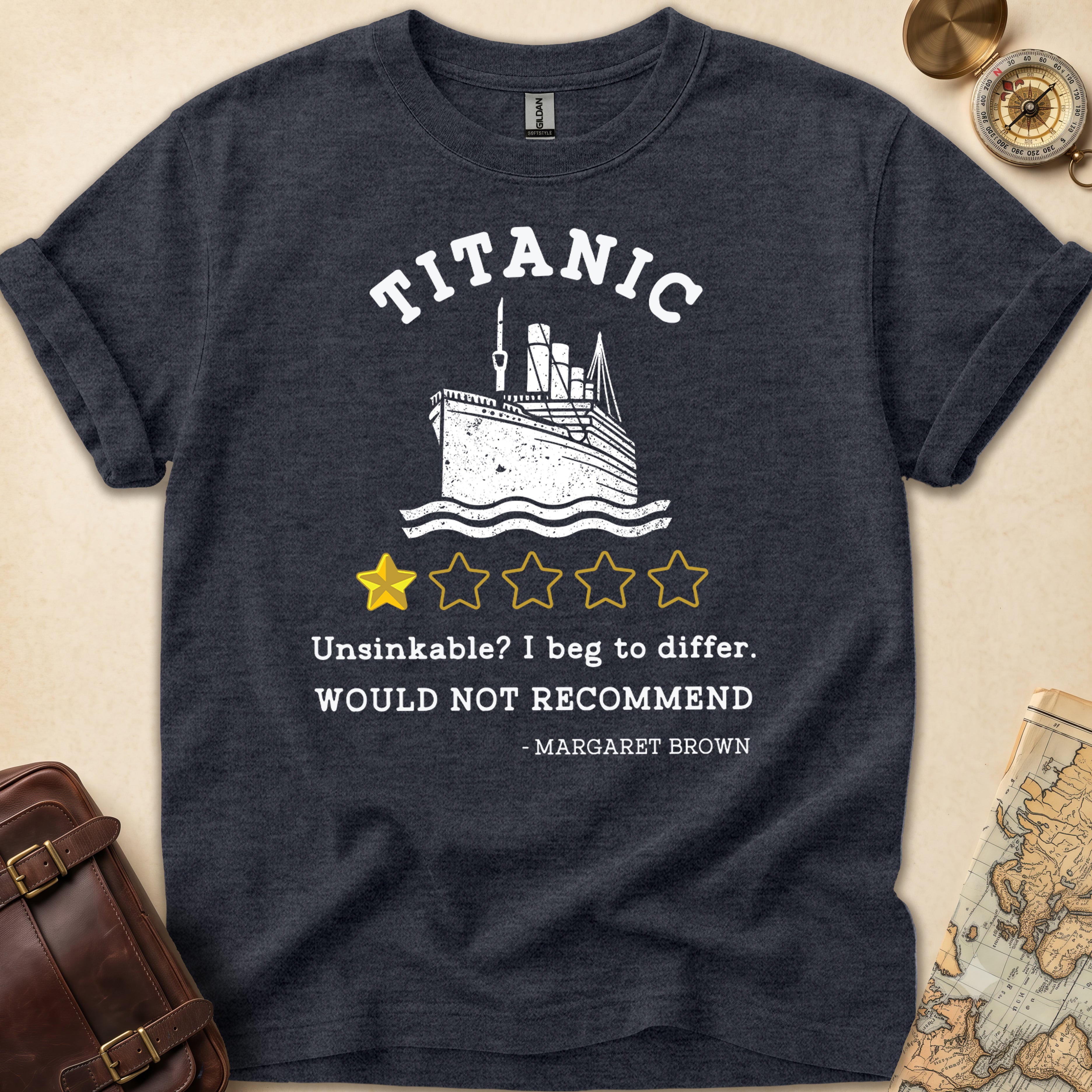 Titanic Funny Bad Review T-Shirt
