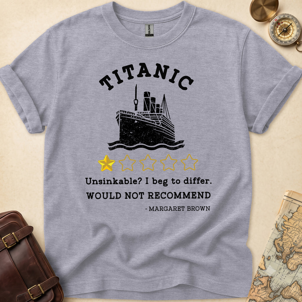Titanic Funny Bad Review T-Shirt
