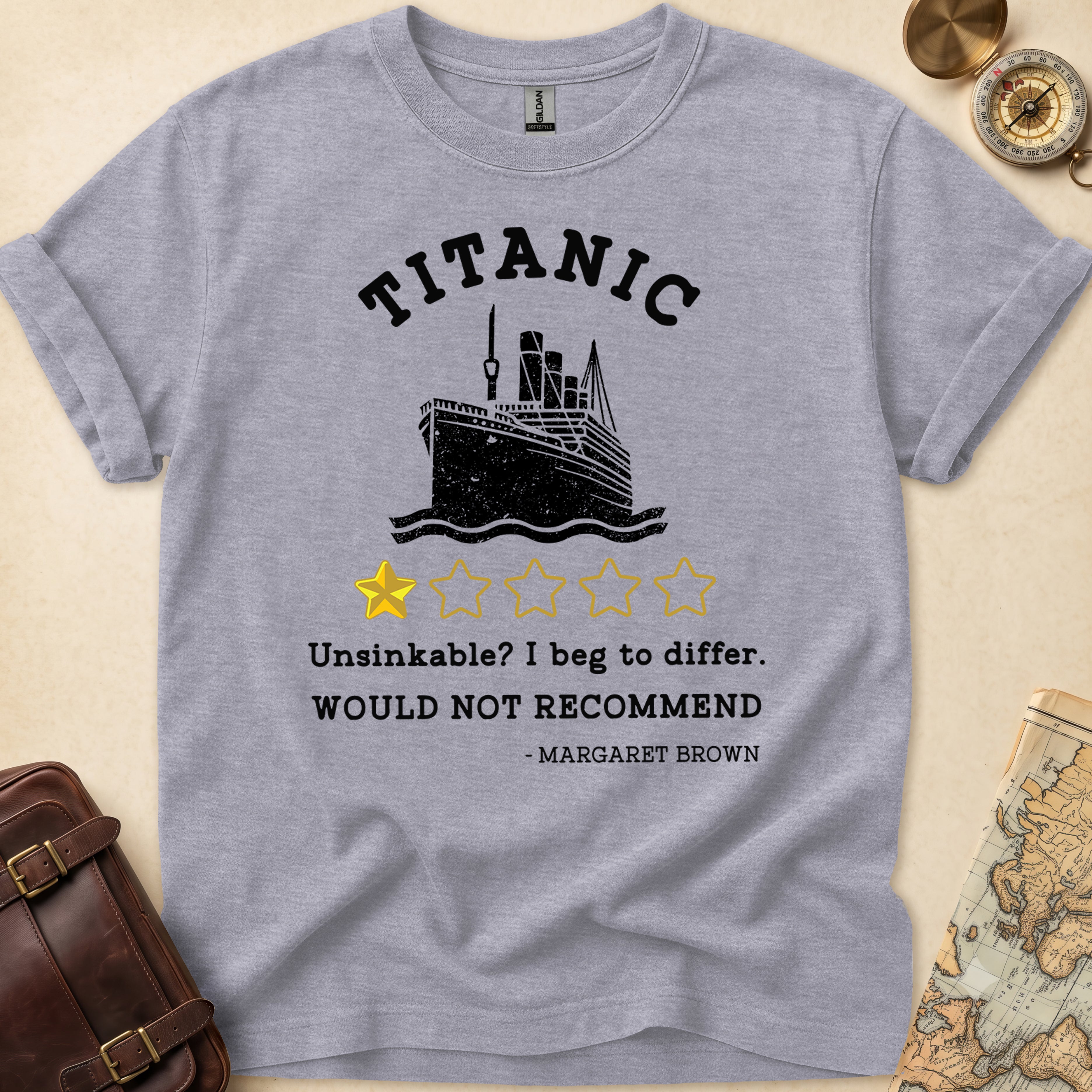 Titanic Funny Bad Review T-Shirt