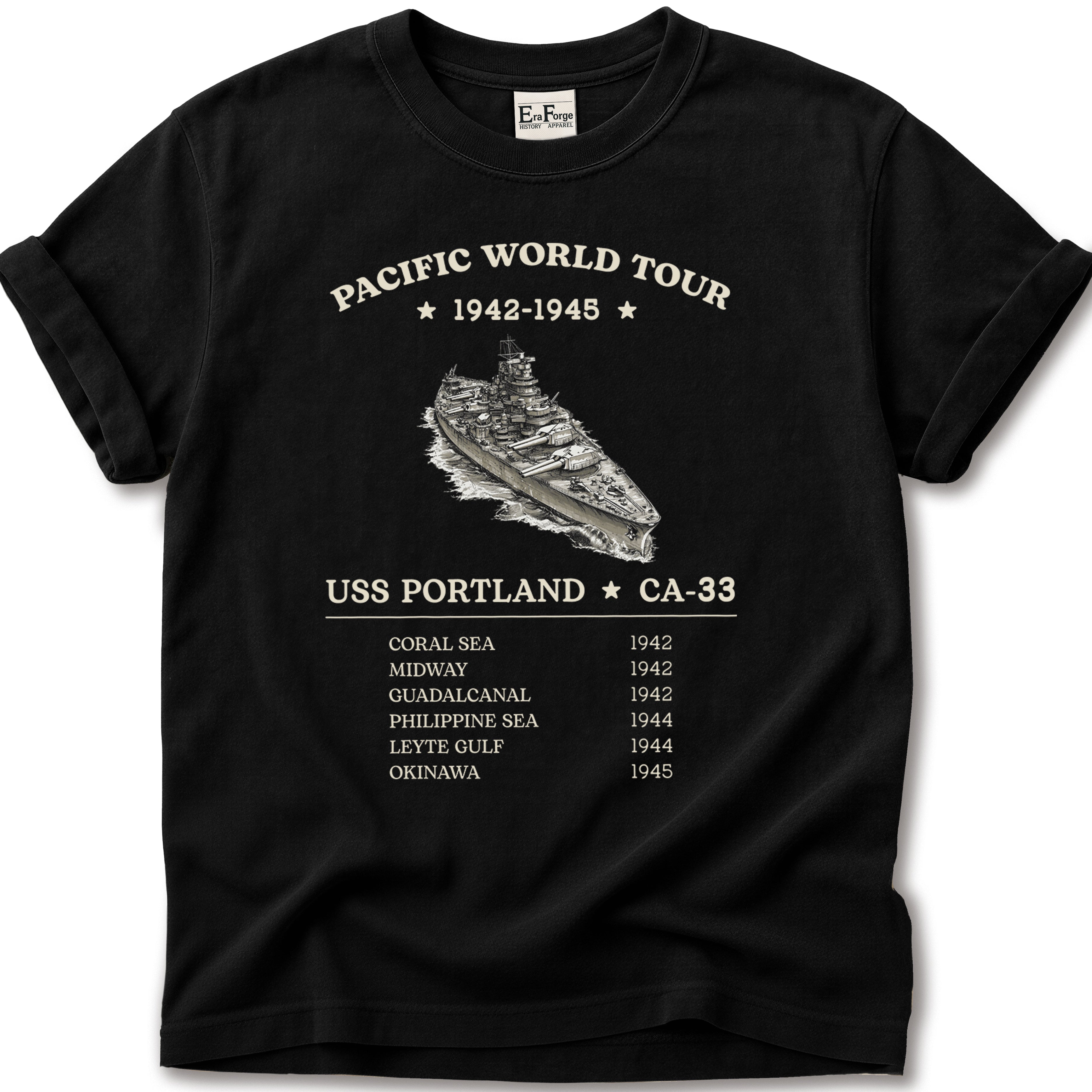 USS Portland Pacific Tour T-Shirt